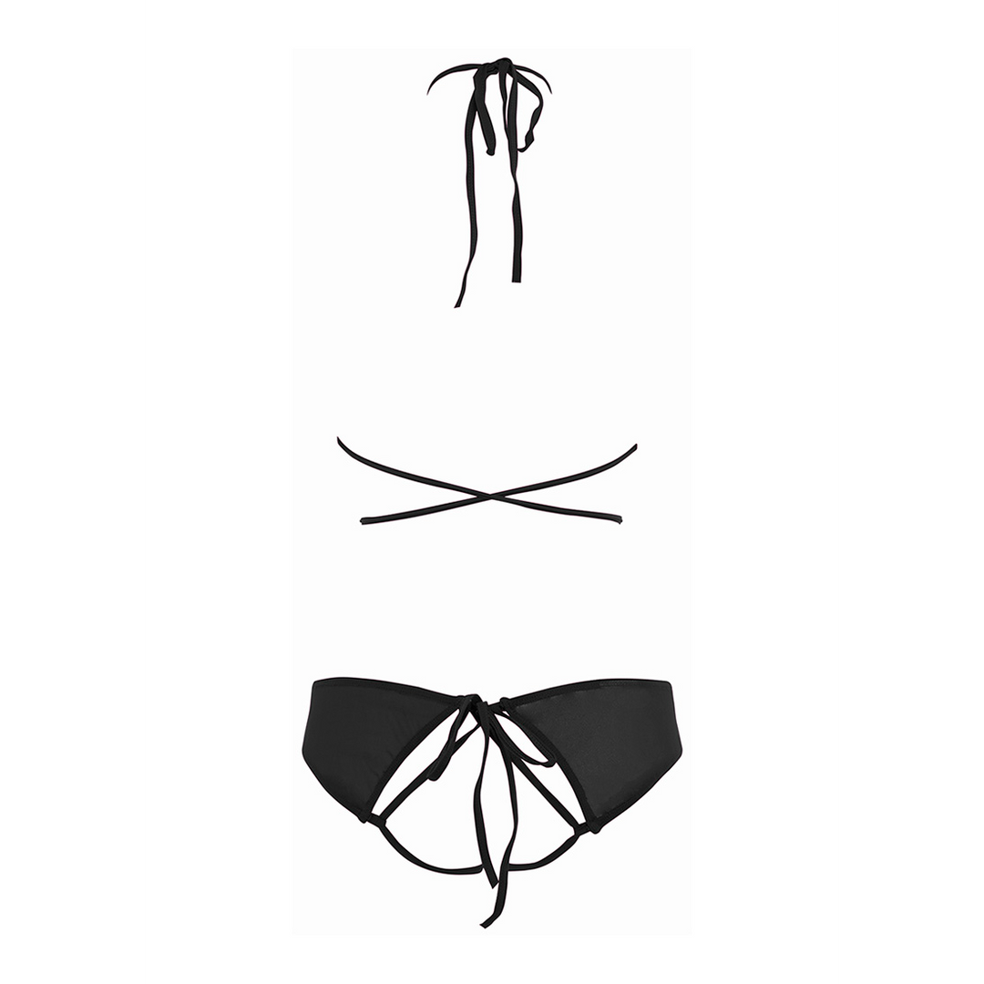 Marley - Peekaboo et Panty - T.L/XL - Noir