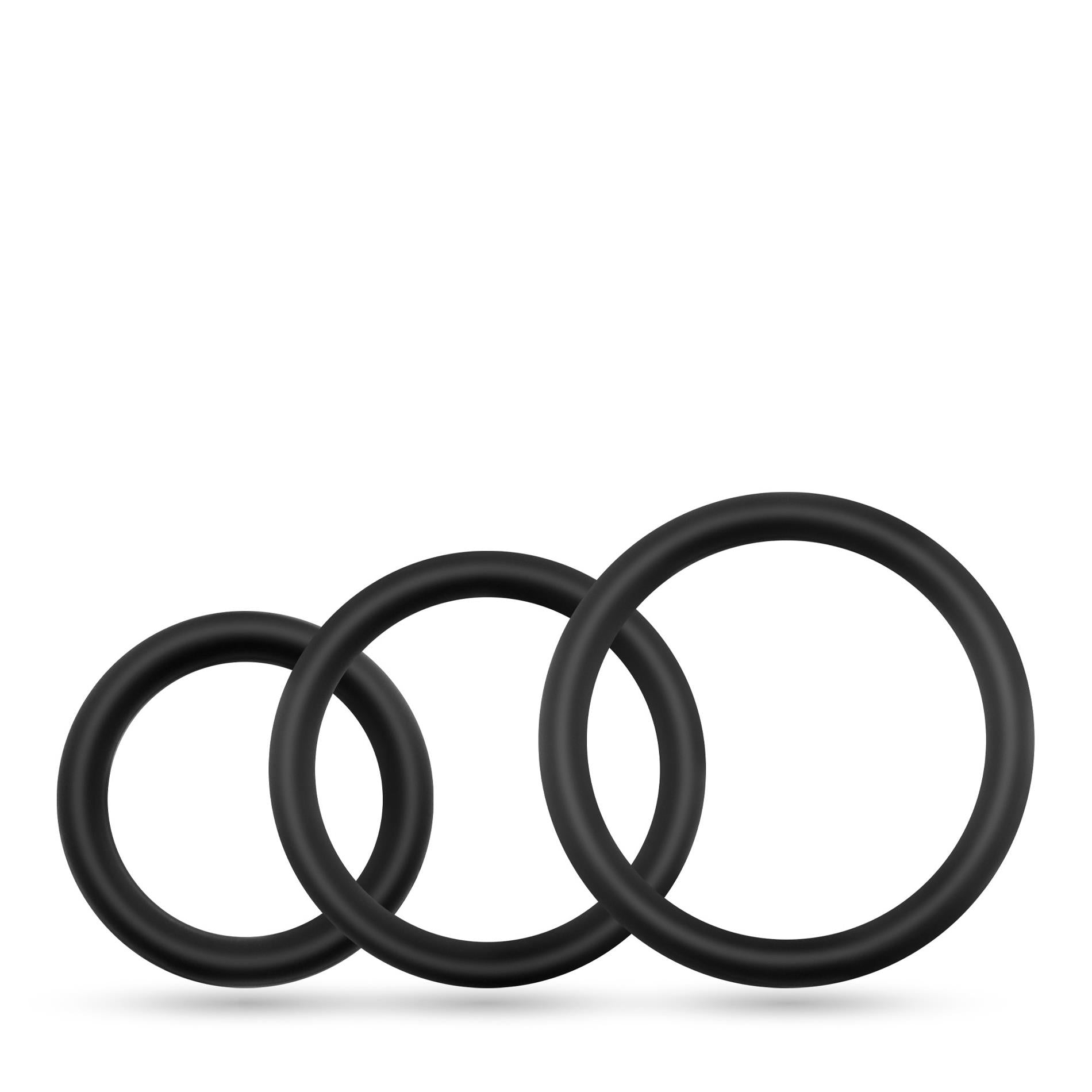 Daltons - Silicone Cockring Set - Black