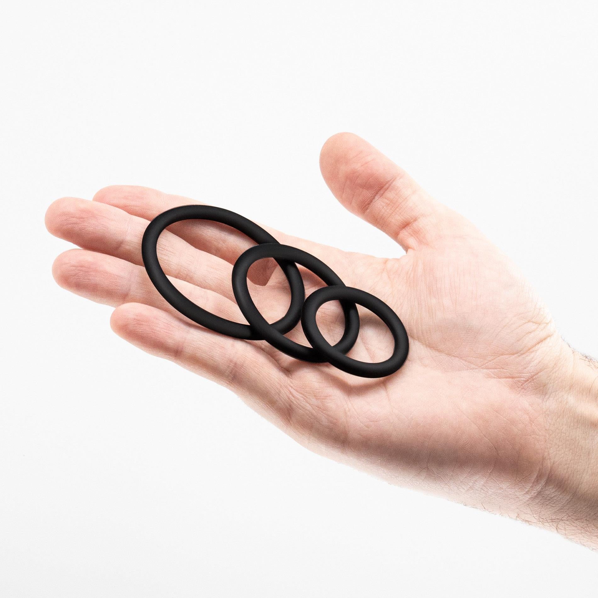 Daltons - Silicone Cockring Set - Black