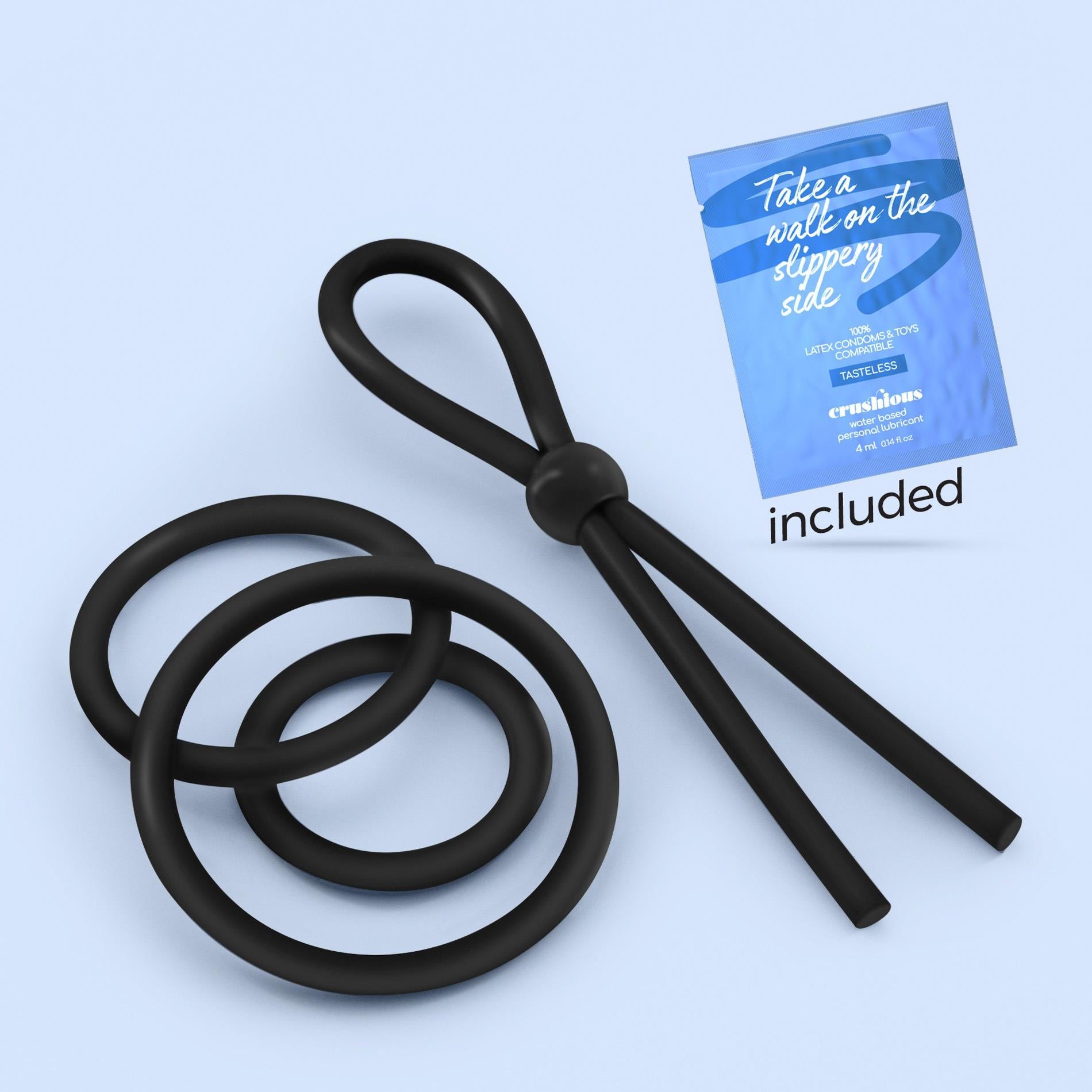 Daltons - Silicone Cockring Set - Black