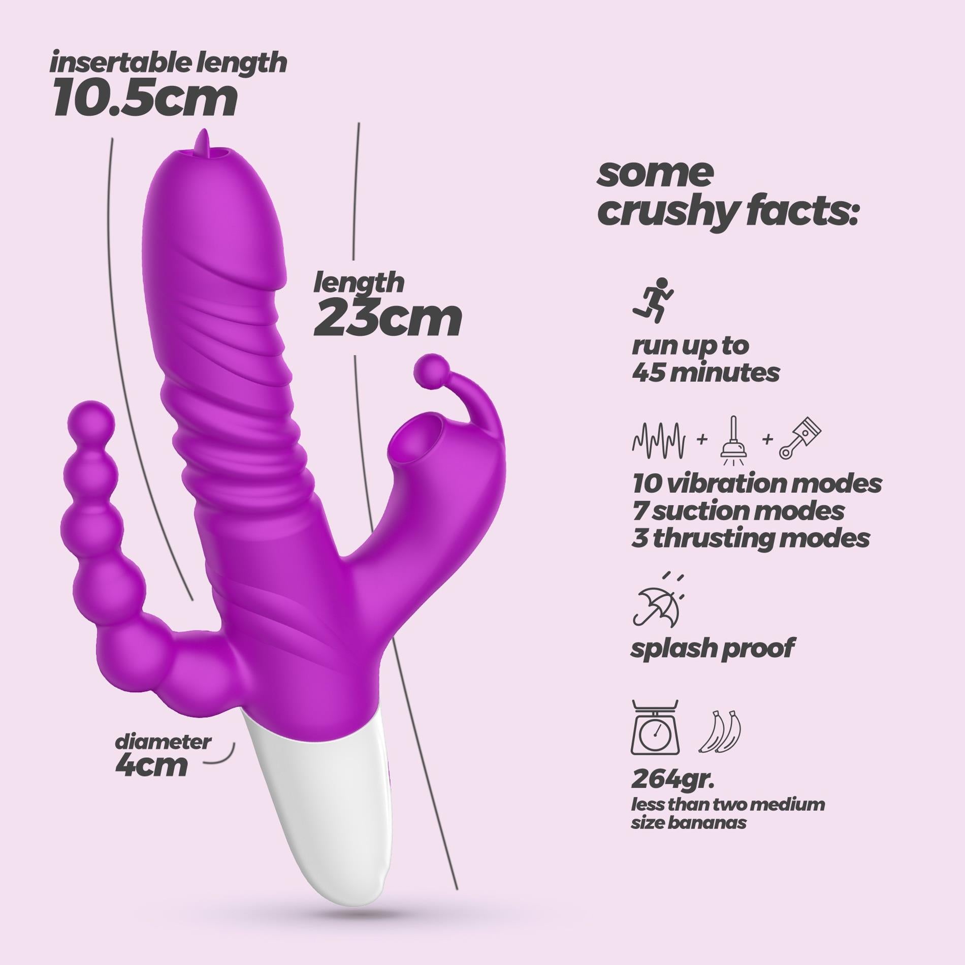 VIBRATEUR TOUT-EN-UN CRUSHIOUS WRANGLER