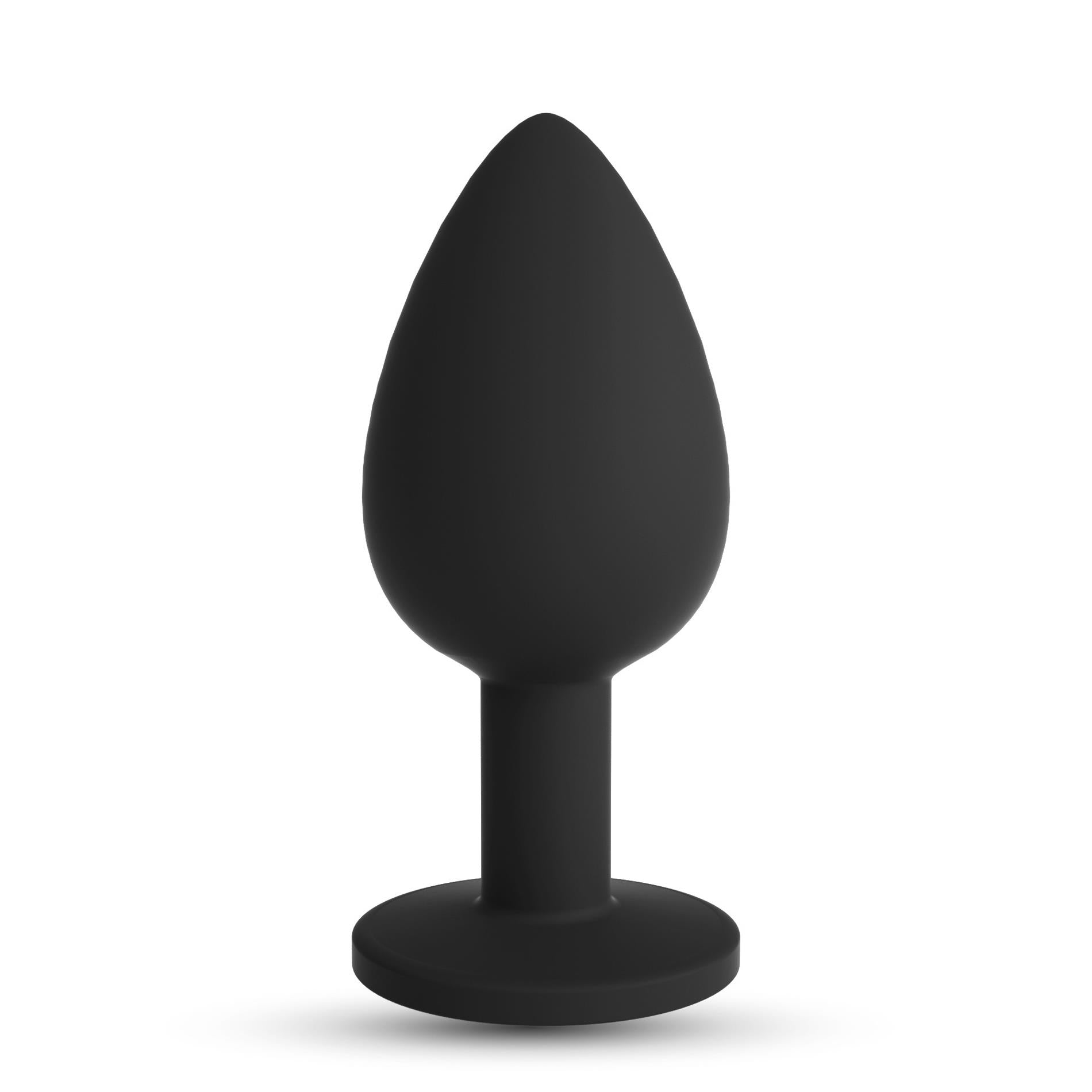 Camileo - Anal Plug with Four Interchangeable Jewels - Medium - Black