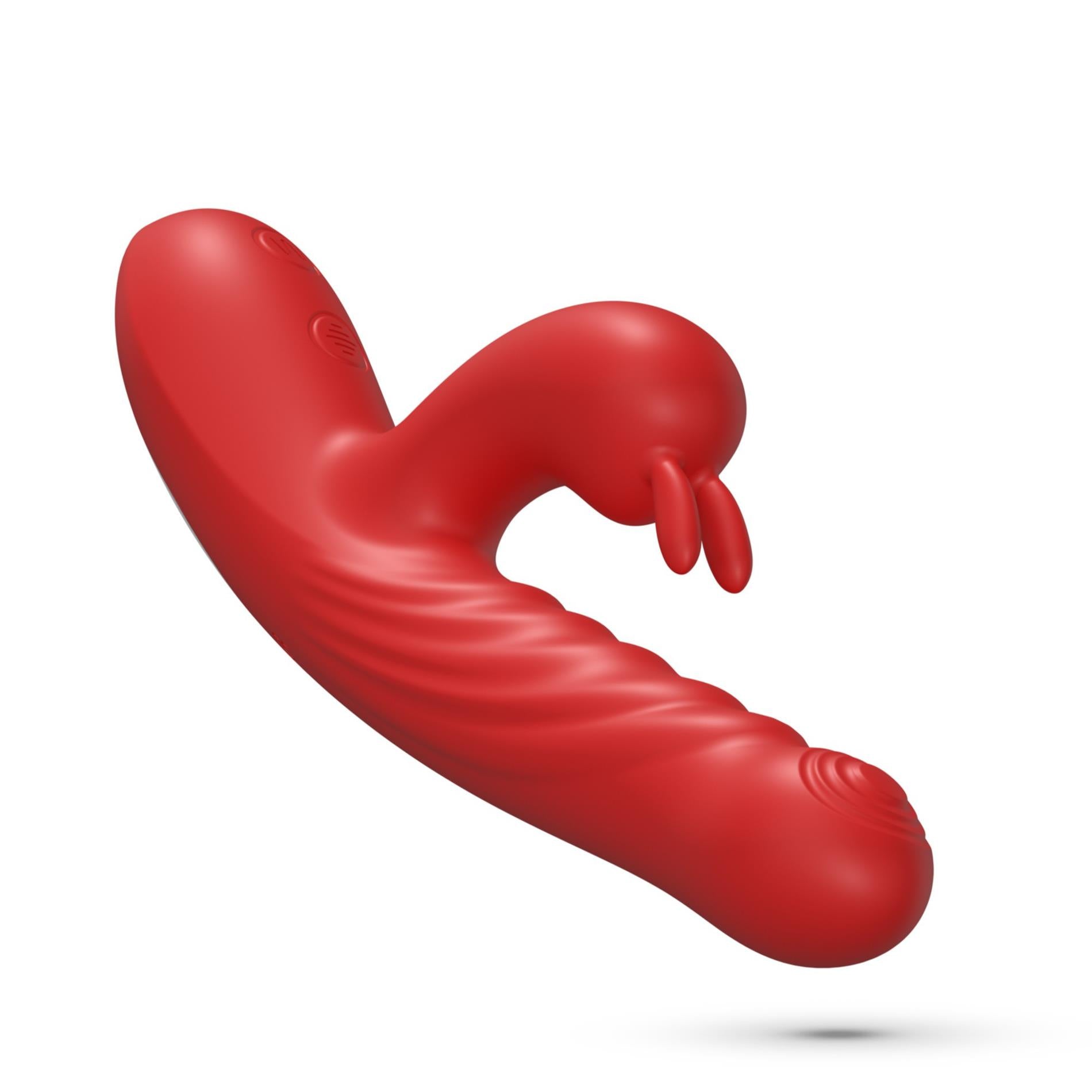 Lapin - Thrusting Rabbit Vibrator - Red