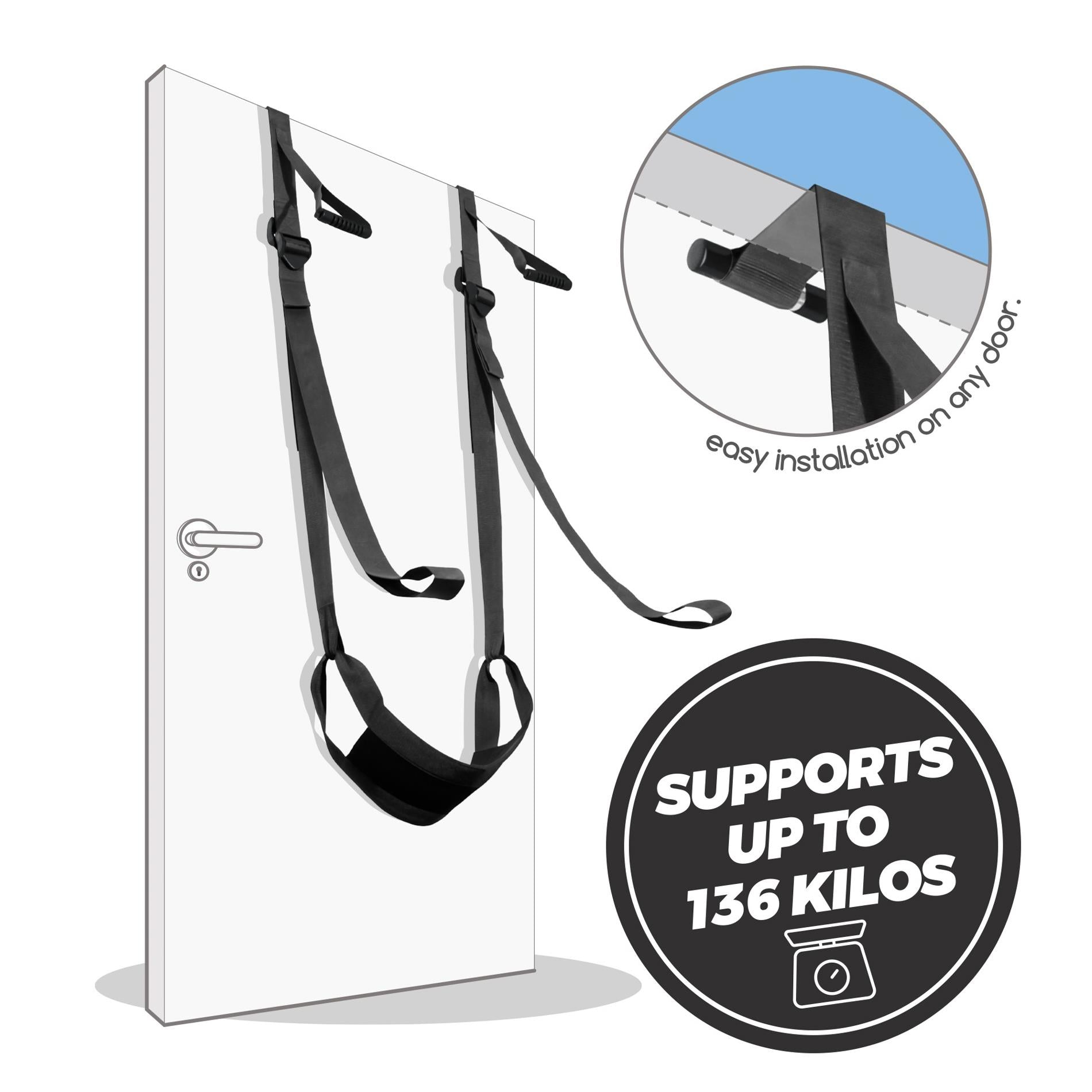 Deluxe Sex Door Swing - Black