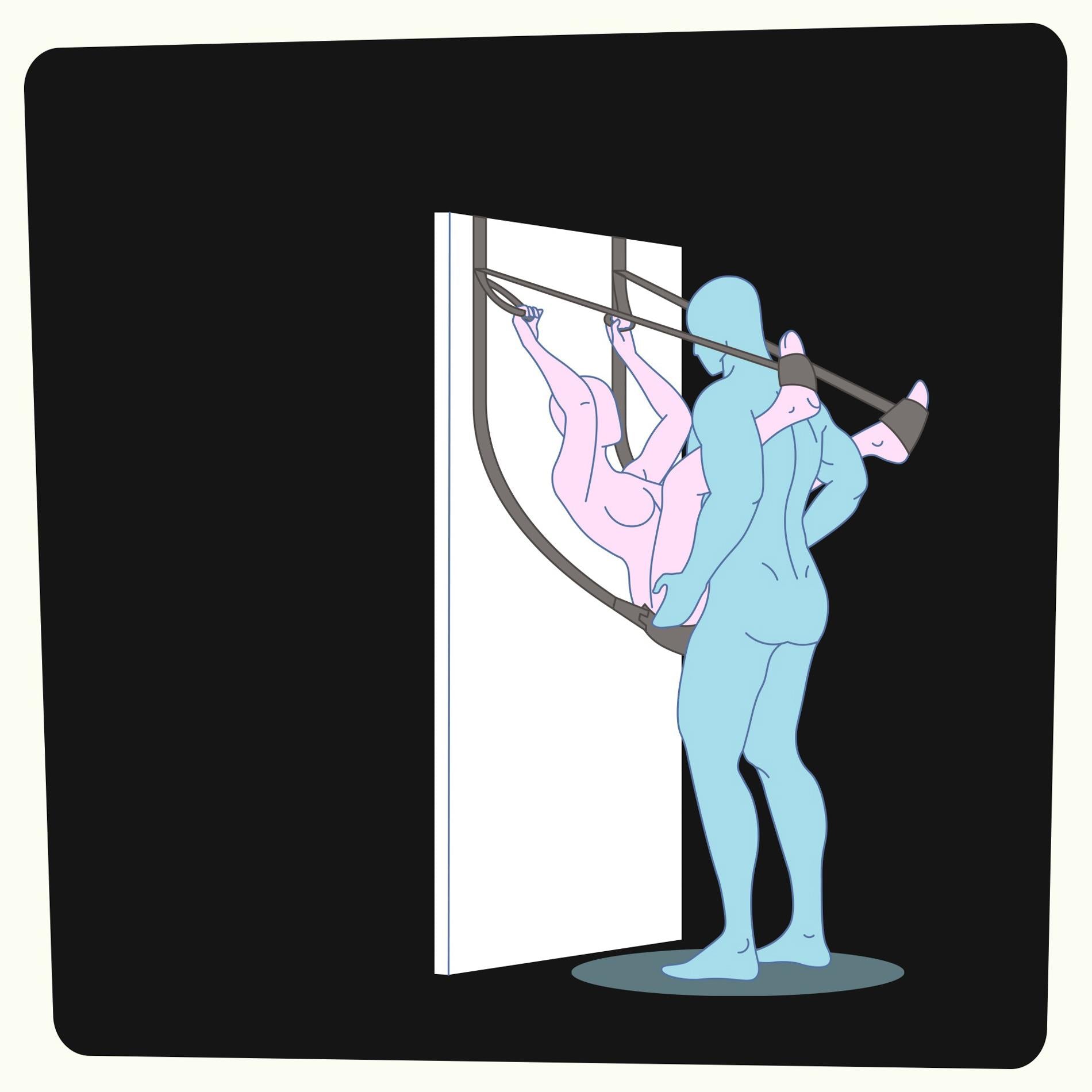 Deluxe Sex Door Swing - Black
