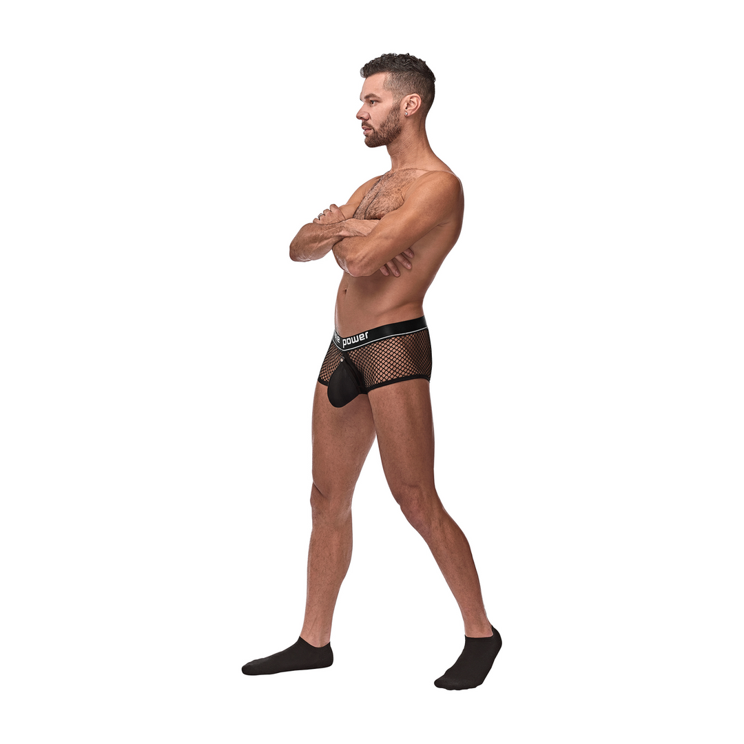 Mini Cock Ring Short with Red Cockring - L - Black