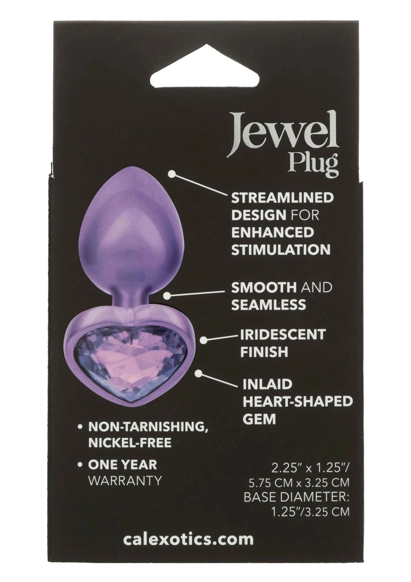 Plug Cœur de Diamant Petit Violet