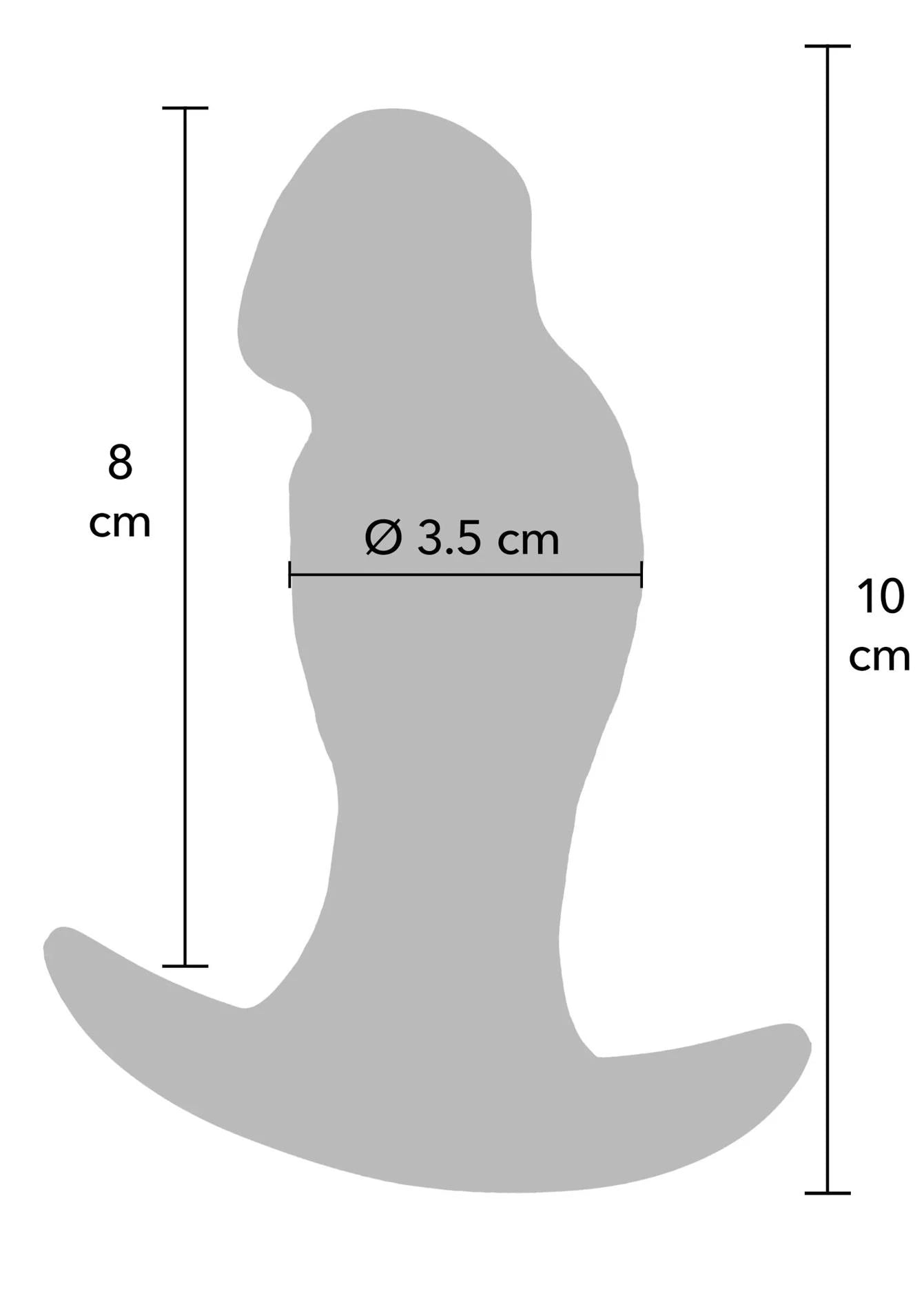 Buttplug réaliste en silicone liquide 10 cm