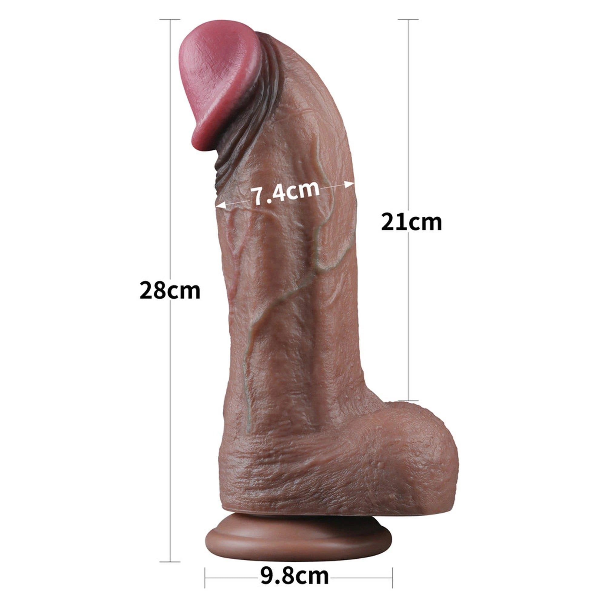 11″″ Dual Layered Silicone Cock XXL