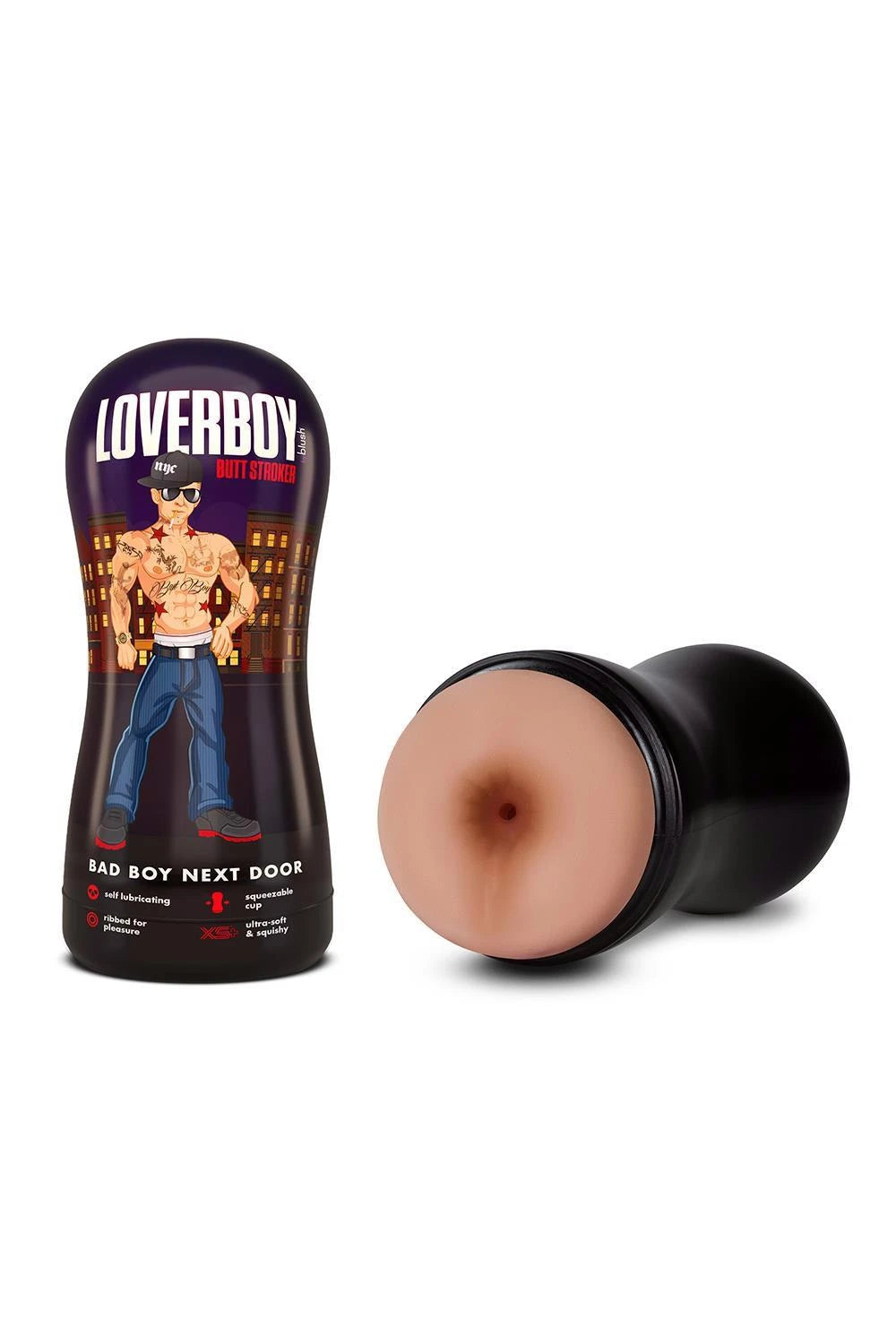 LOVERBOY BAD BOY NEXT DOOR MASTURBATEUR AUTO-LUBRIFIANT BEIGE