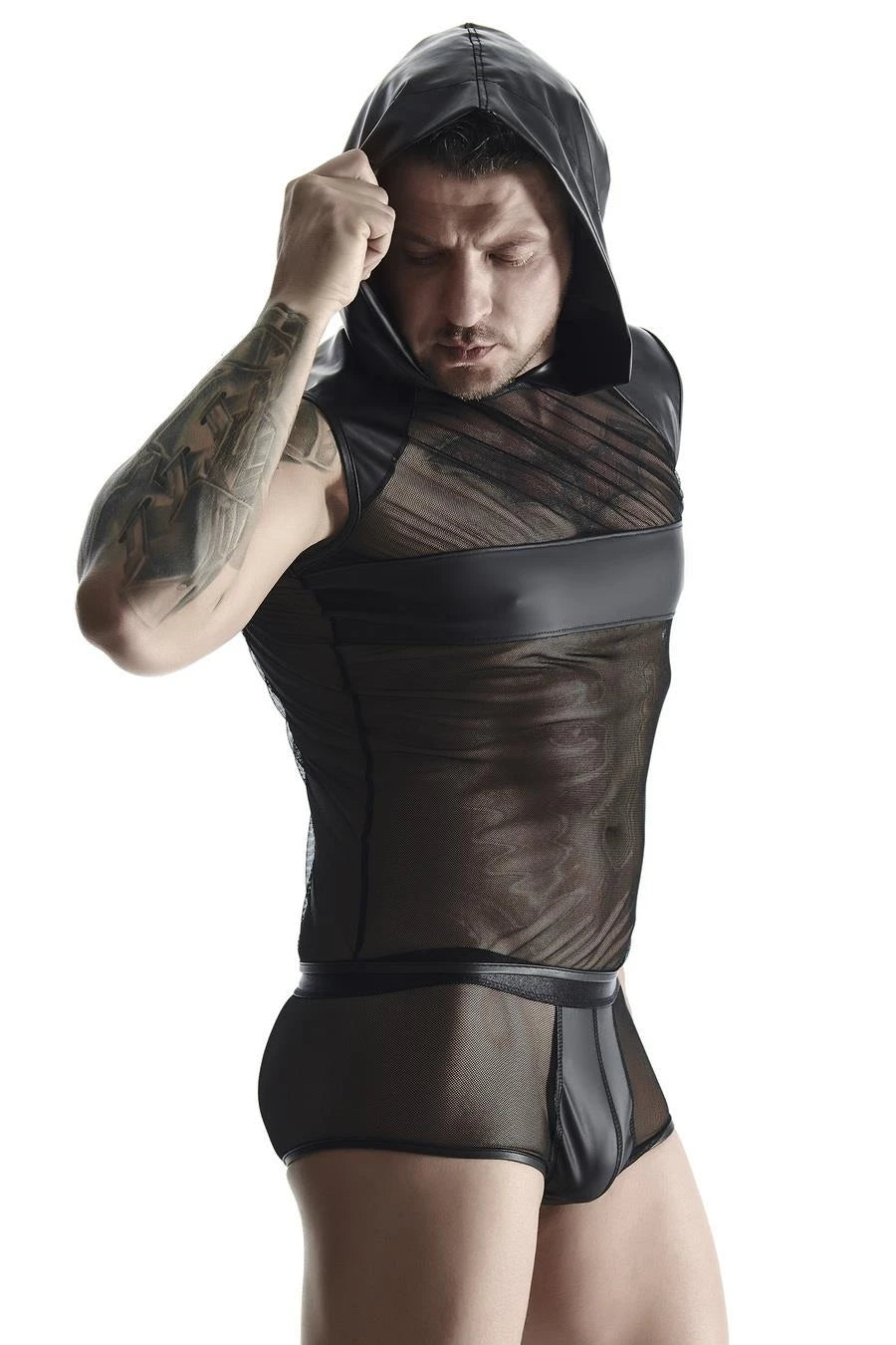 Men's sleeveless hooded t-shirt S