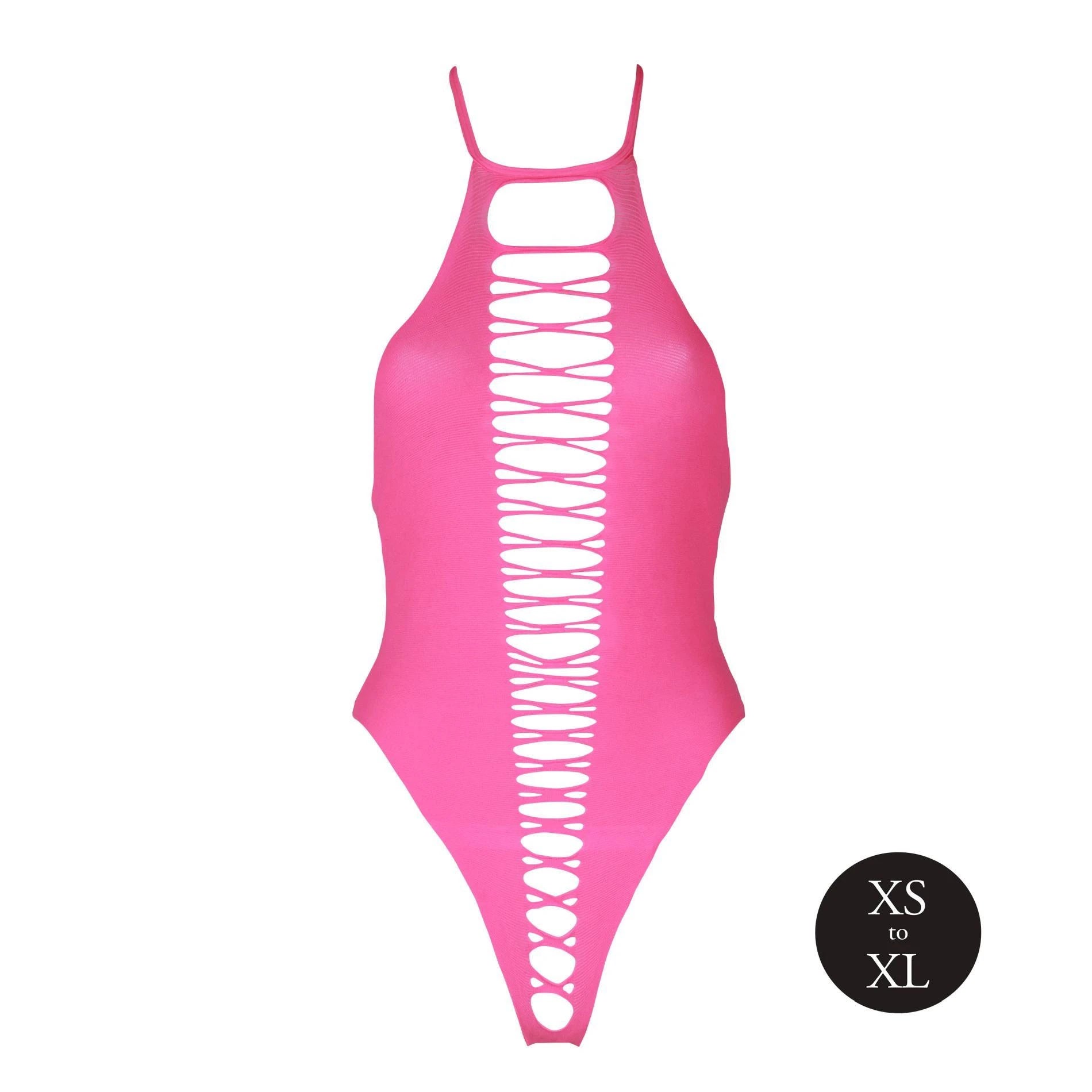 Body échancré - Rose fluo - XS/XL