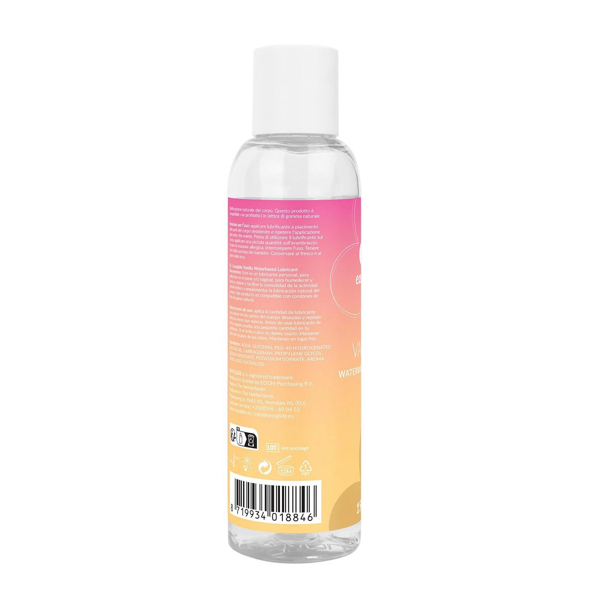 EasyGlide - Lubrifiant à base d'eau Vanille 150 ml