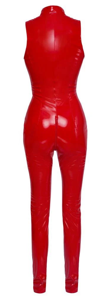Combinaison en vinyle rouge XS