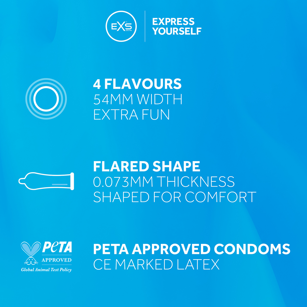 EXS Arômes Mixtes - Préservatifs - 144 Pièces