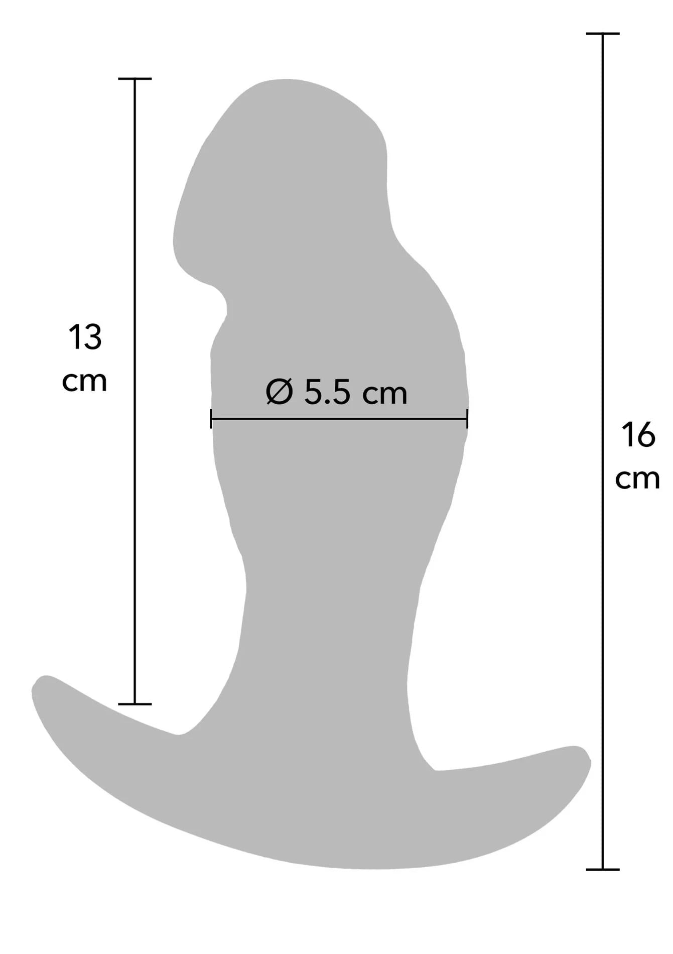Plug anal réaliste en silicone liquide 16 cm
