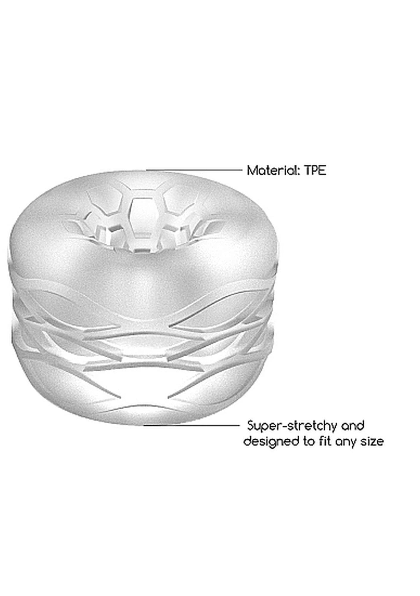 N0. 93 - Reversible Masturbator and Bumper - Transparent