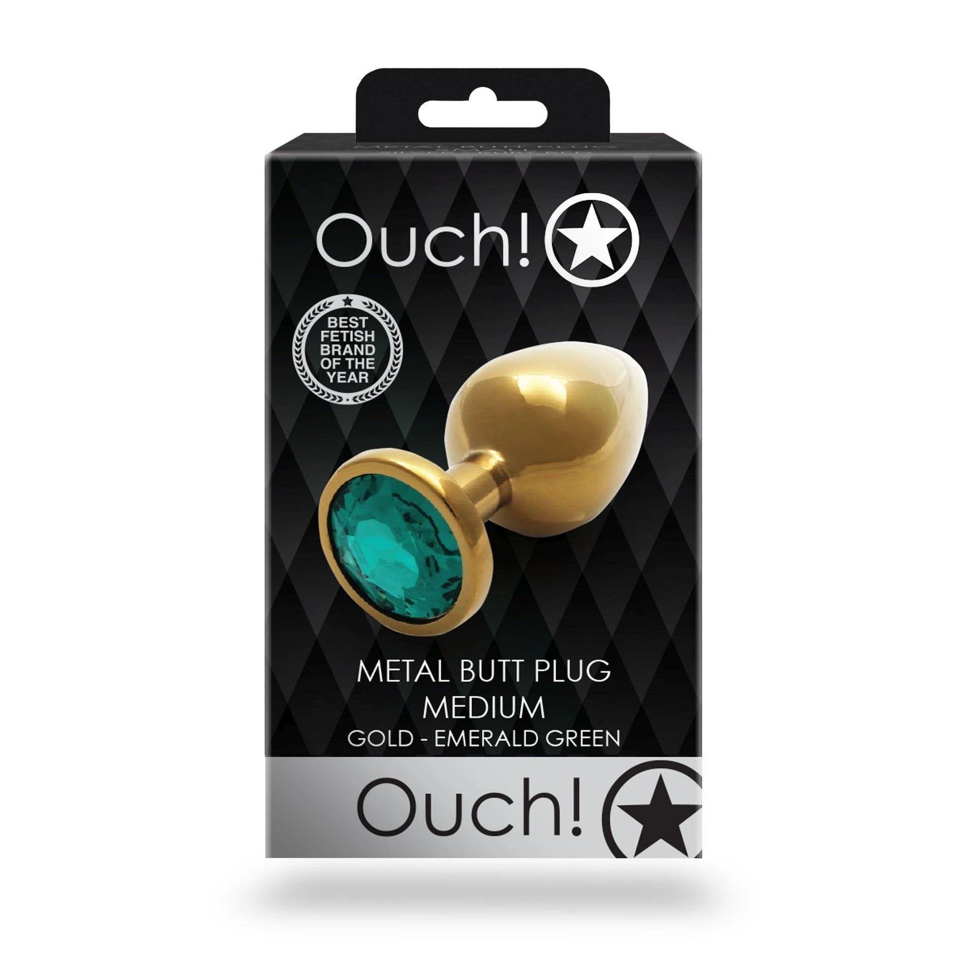 Plug anal avec gemme ronde - Moyen