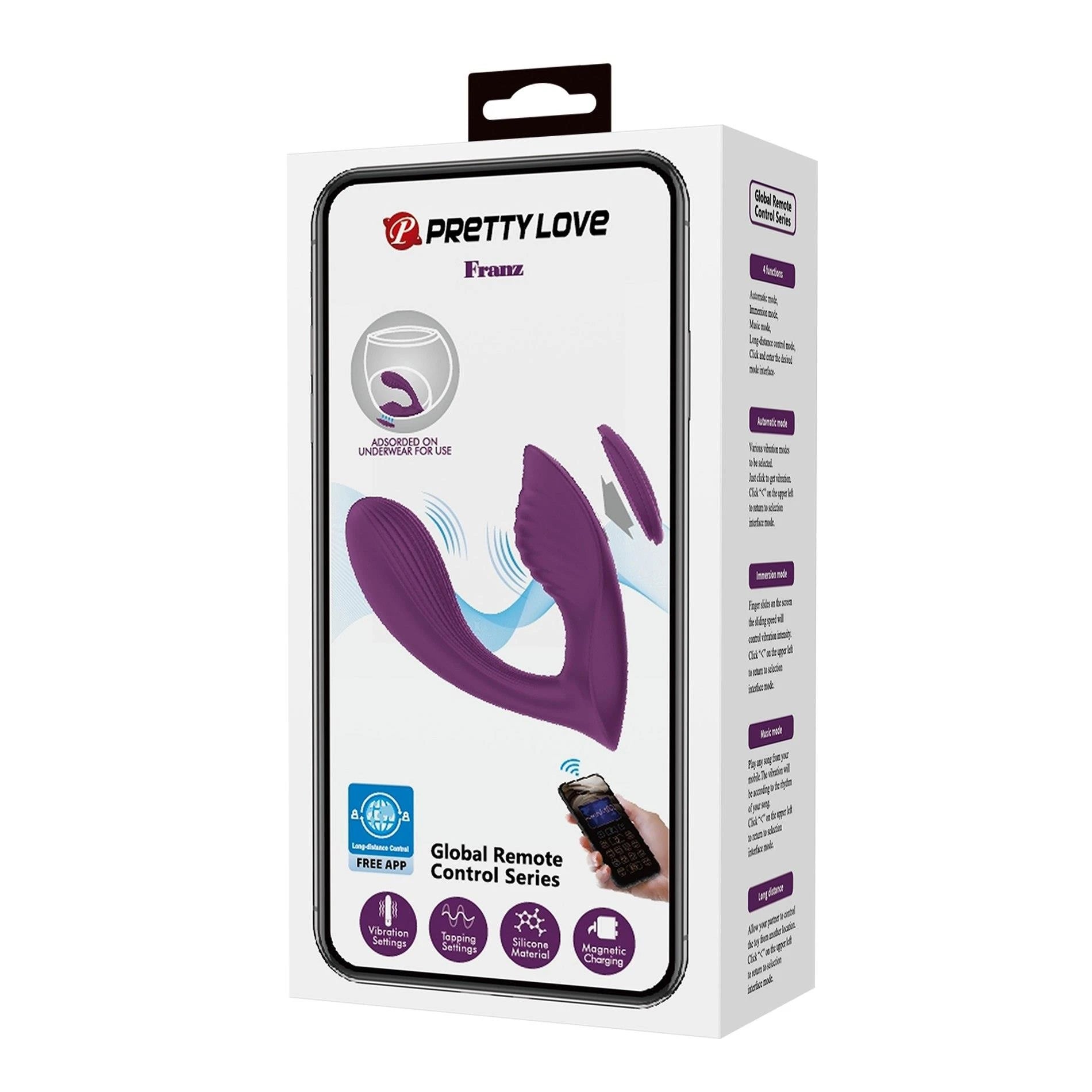 FRANZ, 10 vibration functions Mobile APP remote control