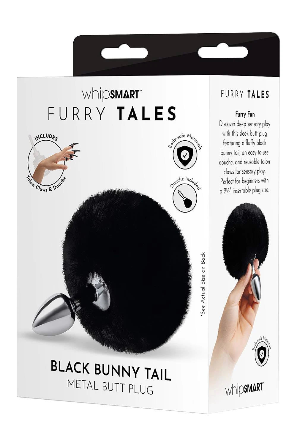 BOUCHON MÉTAL LAPIN DUVEUX 3 POUCES WHIPSMART AVEC QUEUE NOIRE