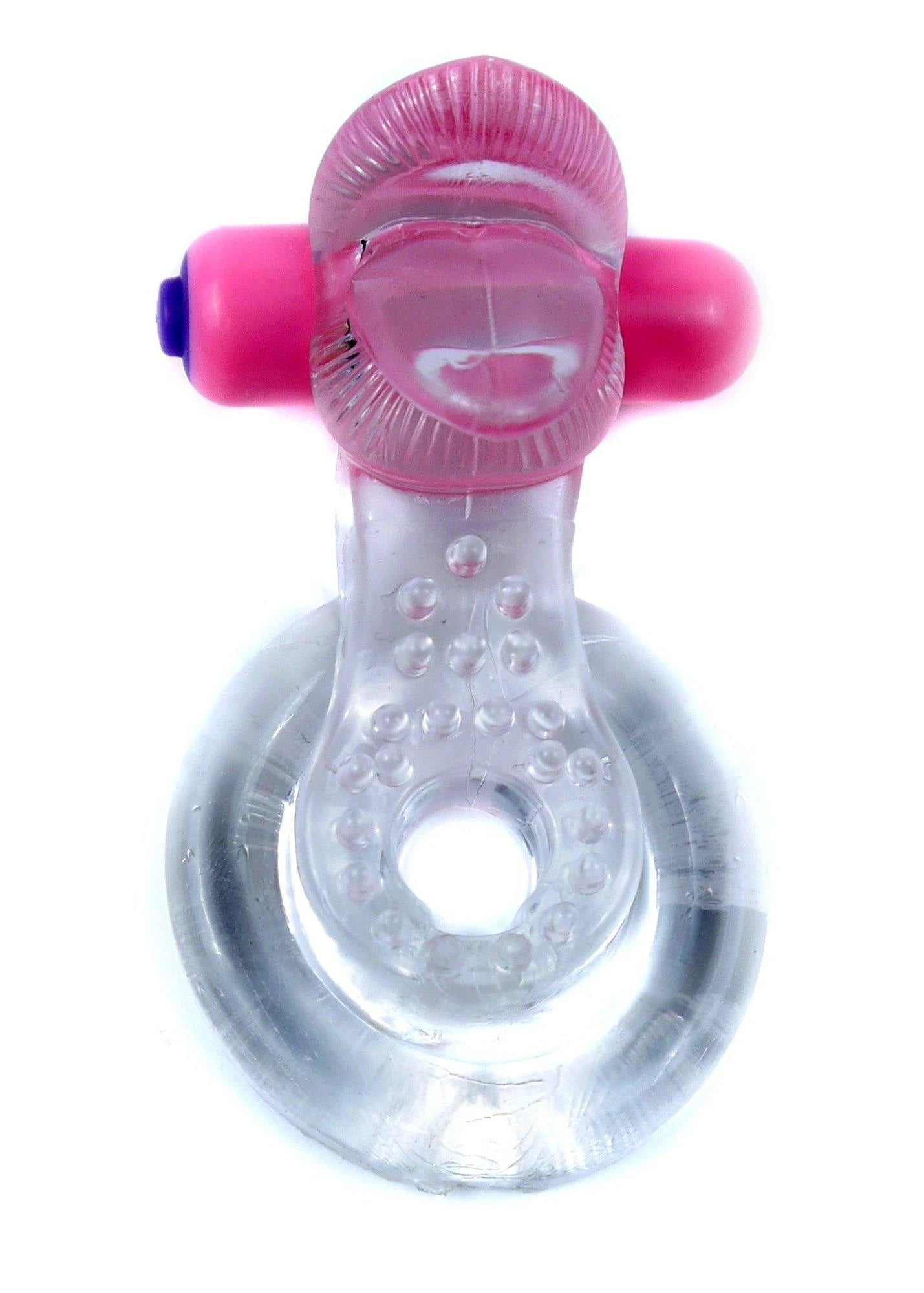Ring-Tongue Vibro CockRing Clear