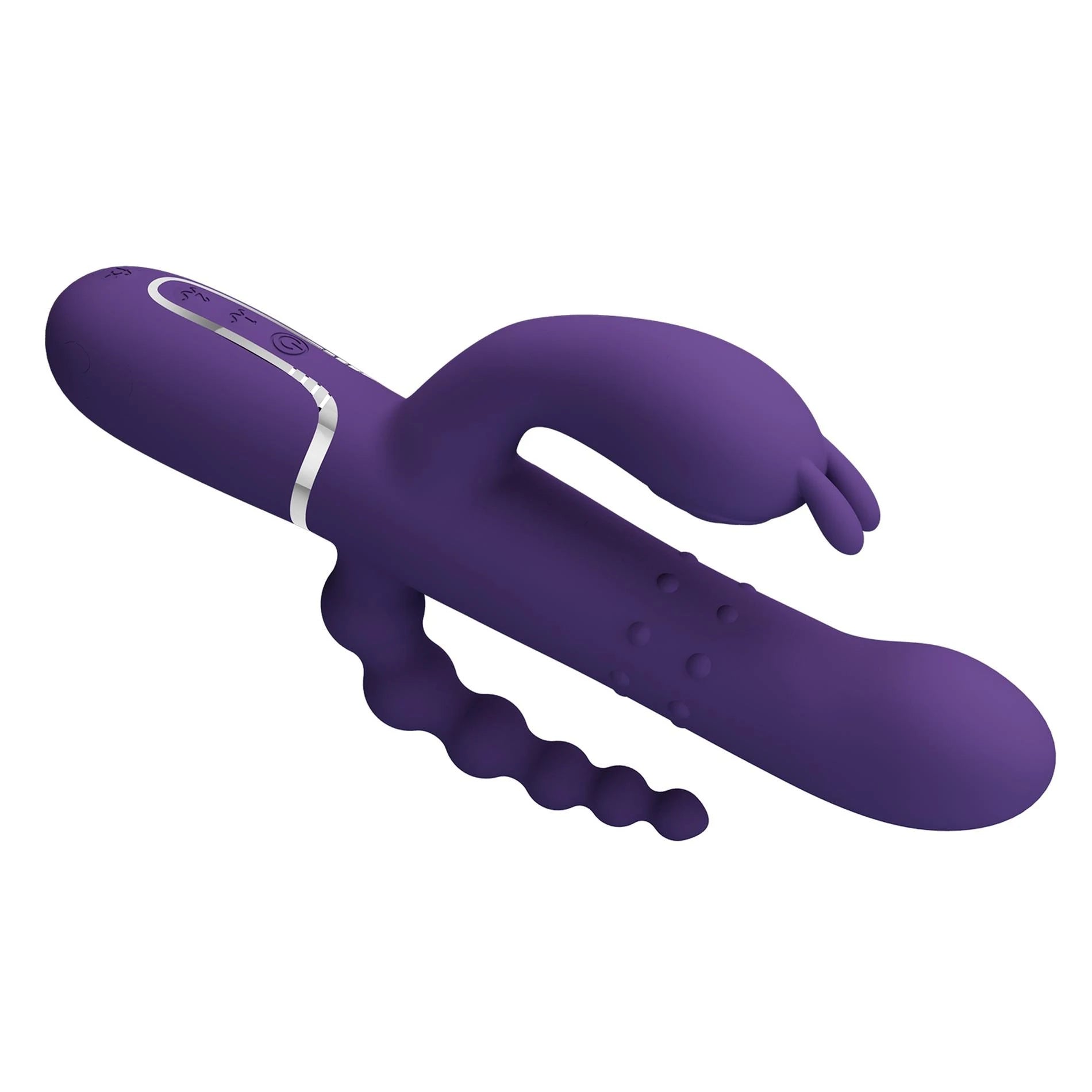 PRETTY LOVE - Cammy Violet Foncé, Douceur Scintillante, 7 fonctions de pulsation 7 fonctions de vibration 4 fonctions de roulement