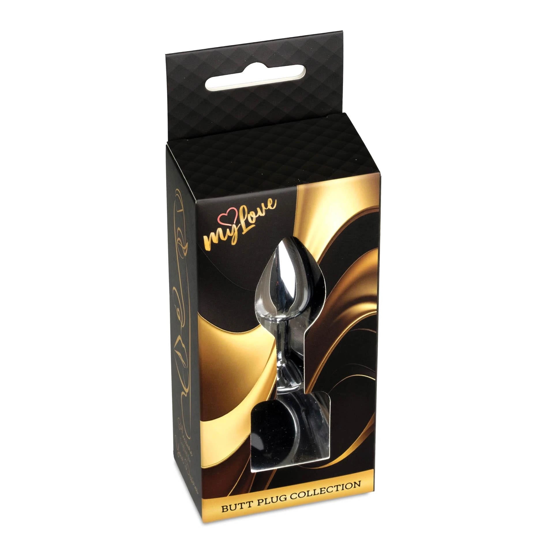 MyLove Toys - Jewellery Silver PLUG- Black