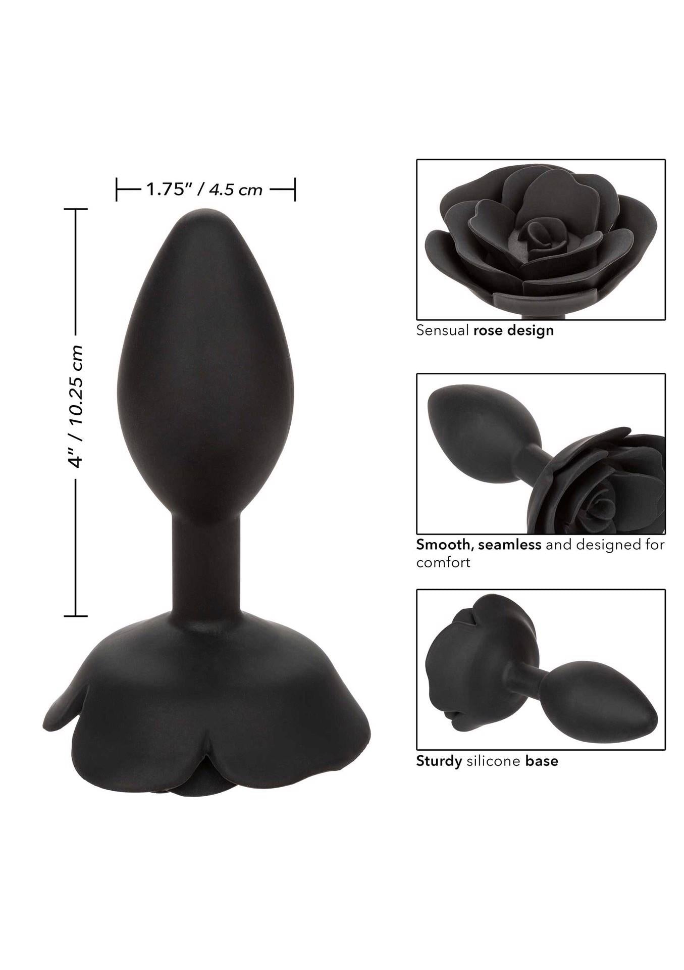 Grand plug anal rose noir