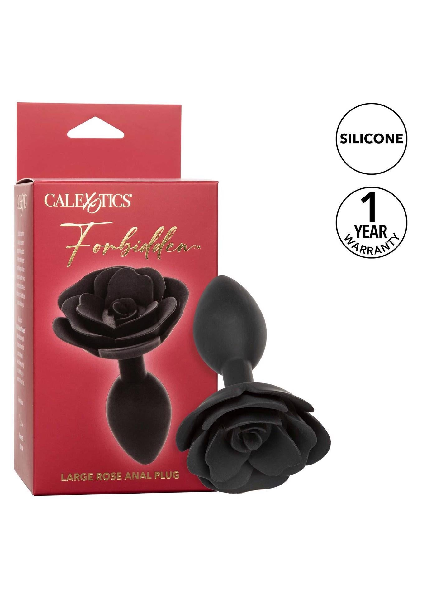 Grand plug anal rose noir