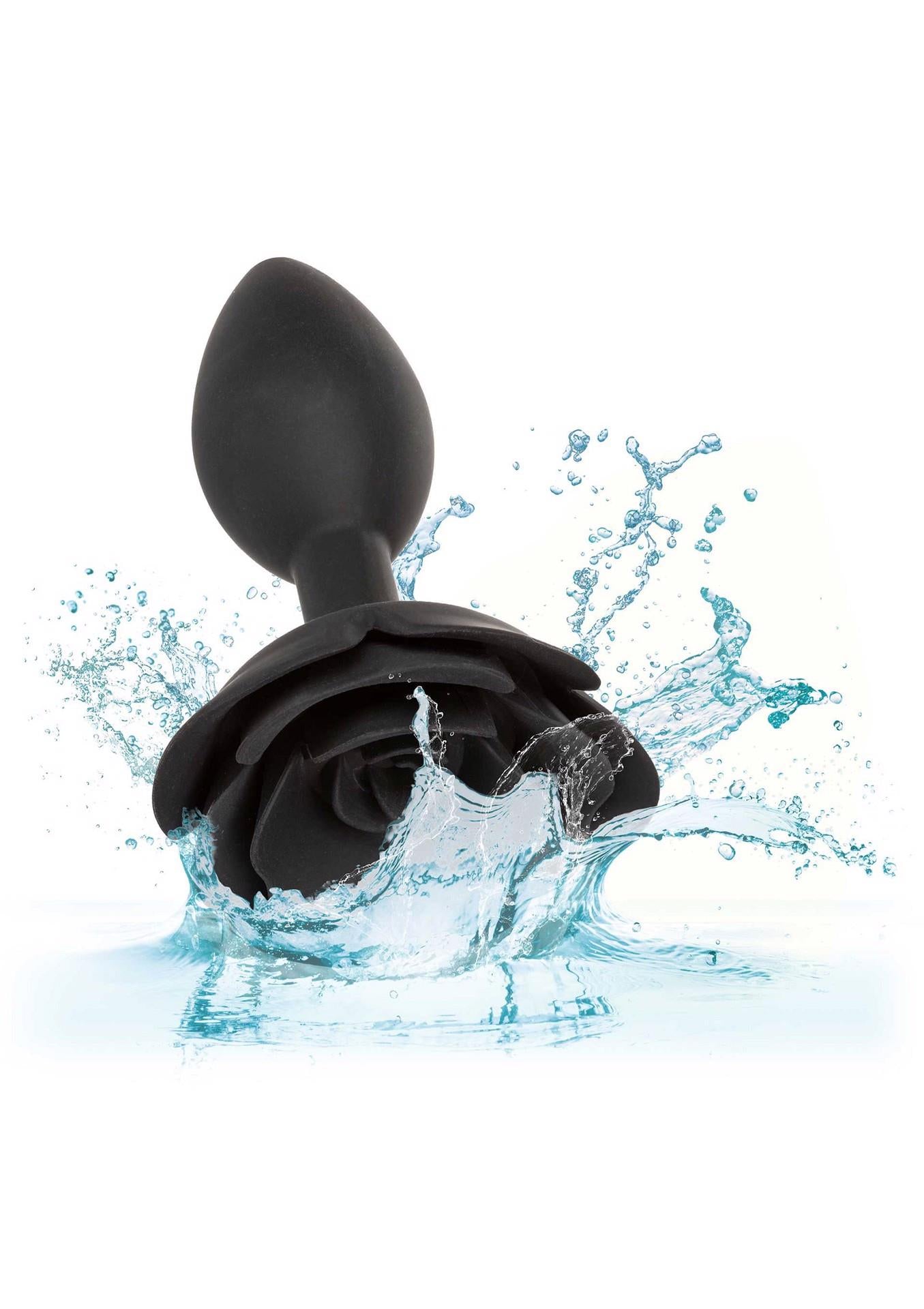 Grand plug anal rose noir