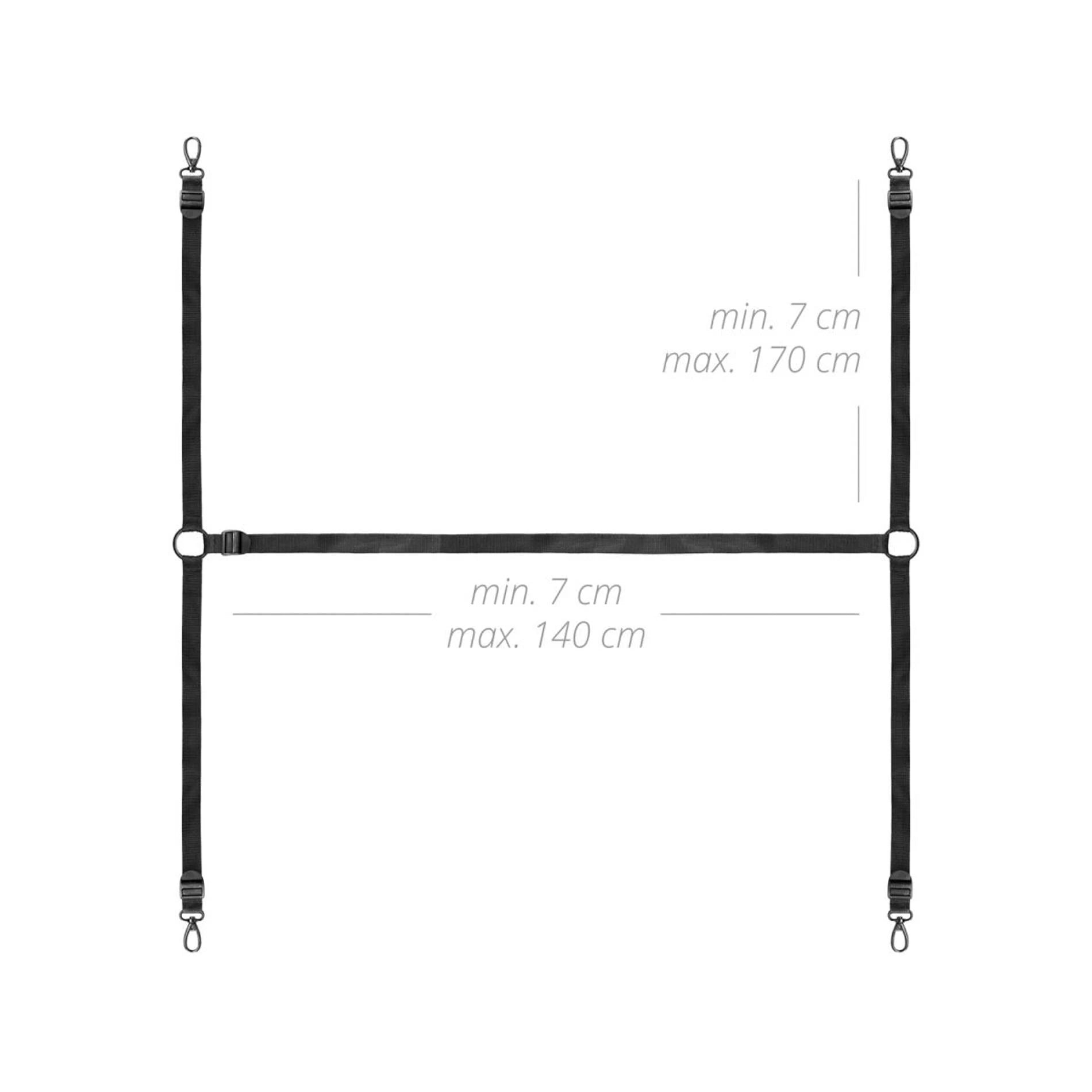 Bedroom Fantasies - Under the bed Restraint Bondage Set Black