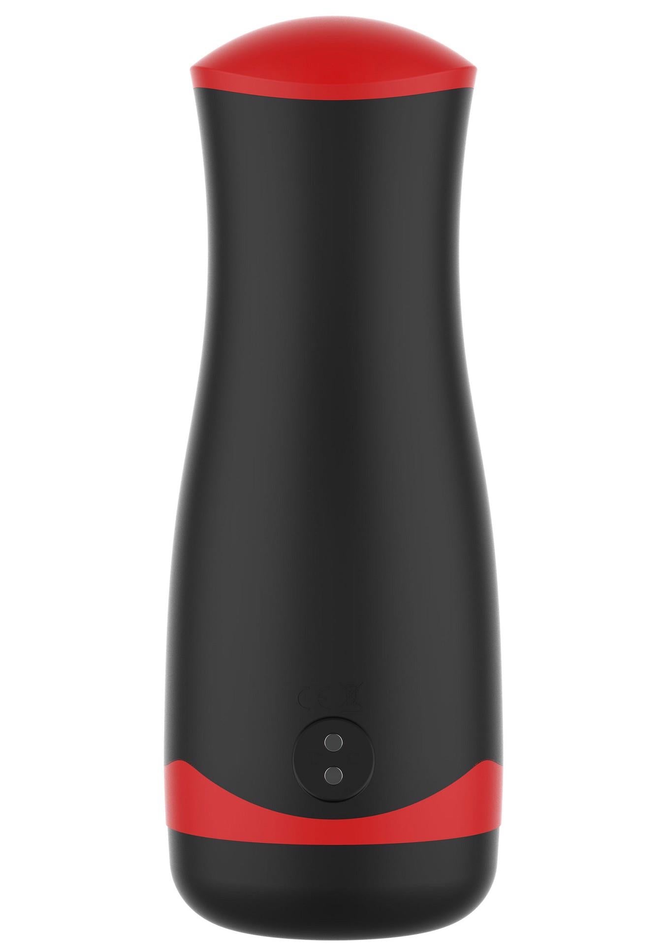 Masturbator Vibrating&Squeeze Black