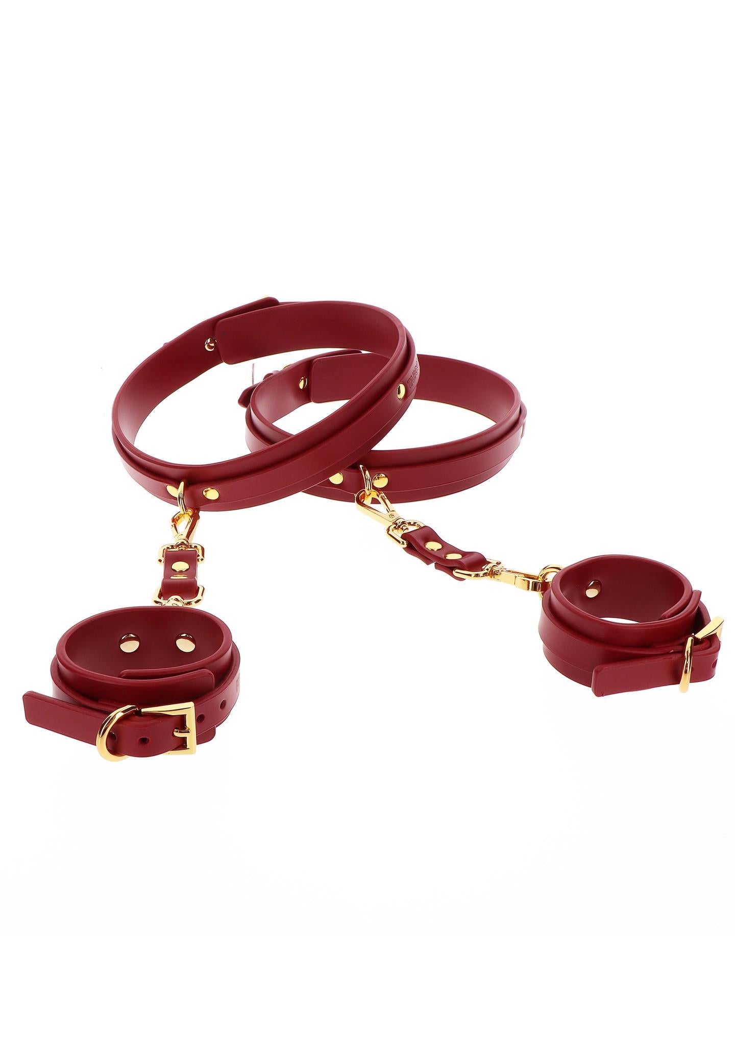 Set di manette da polso a coscia rosse
