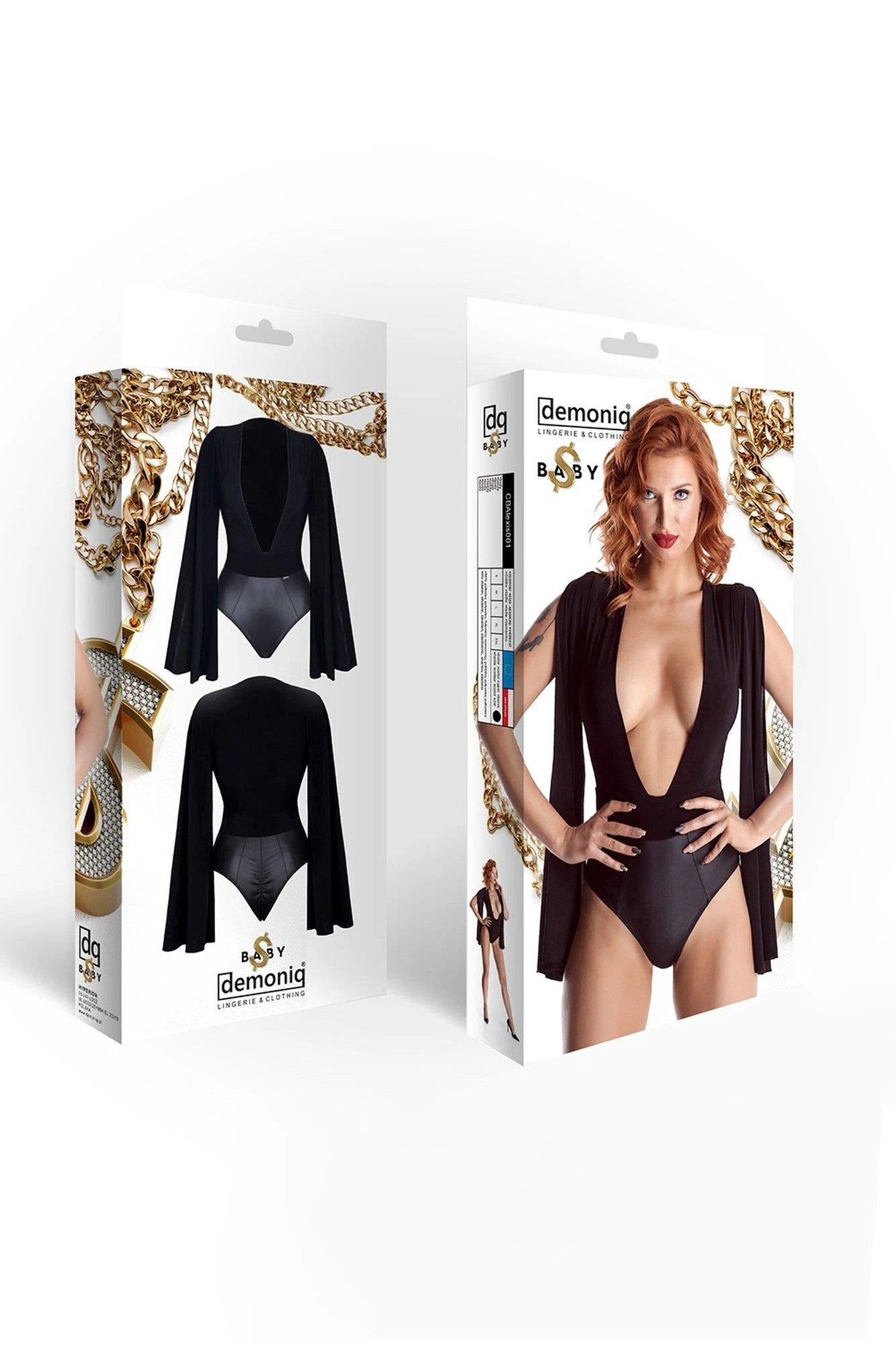 Lingerie-ALEXIS001 black body XL
