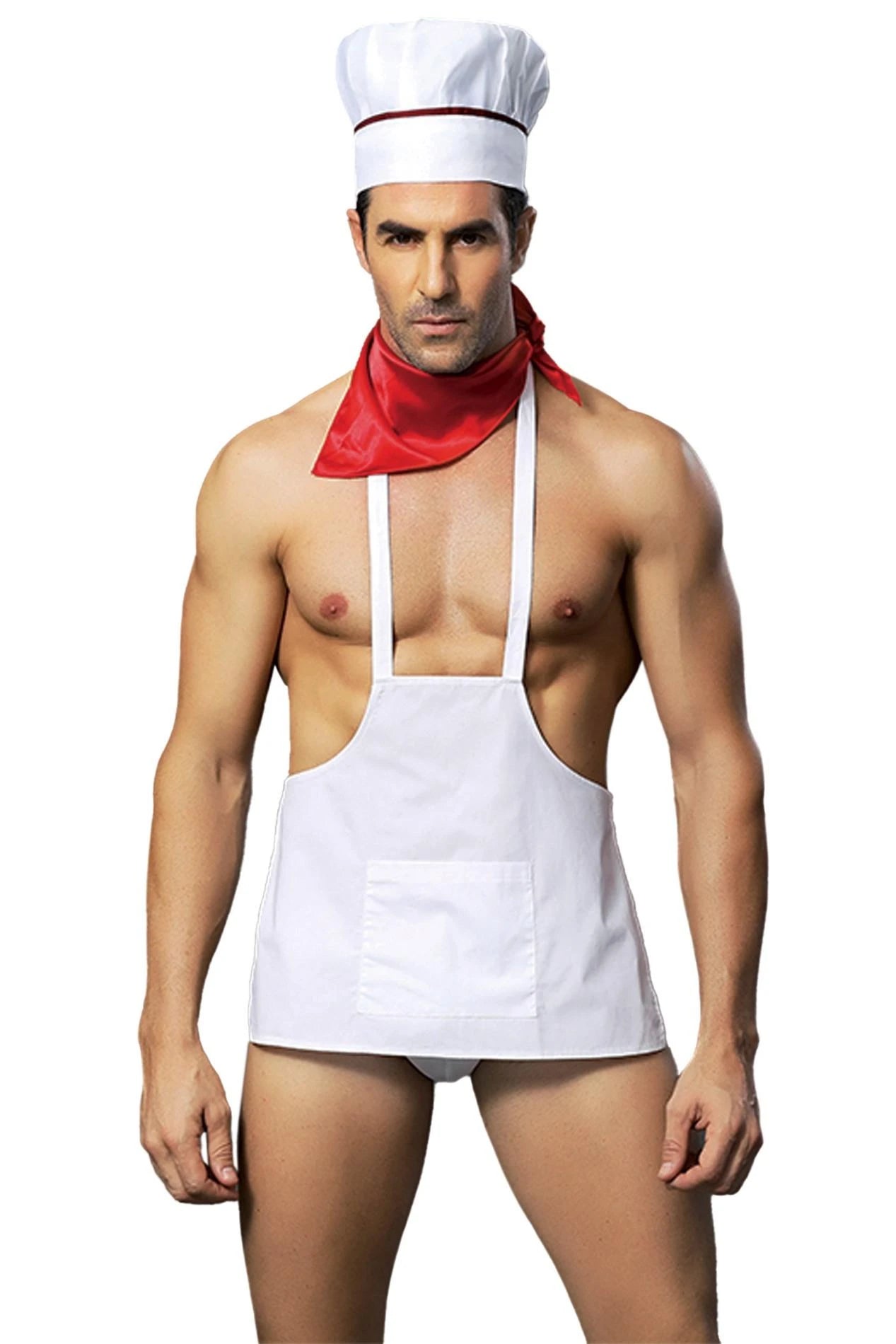 H VÊTEMENT DE CUISINIER 4 PIÈCES BLANC TU (Taille: TU)