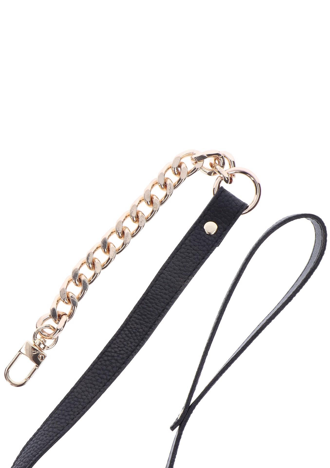 Collier de déclaration et laisse or rose