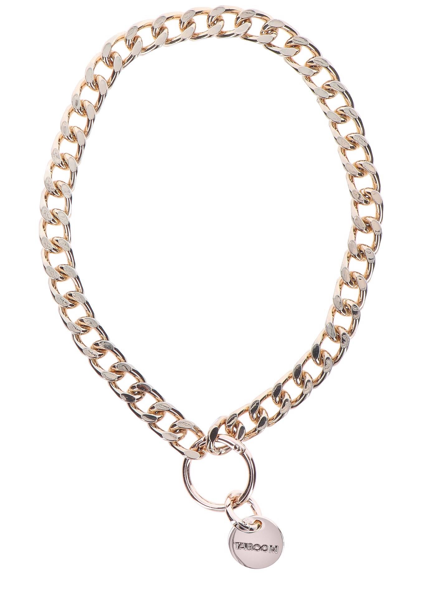 Collier de déclaration et laisse or rose