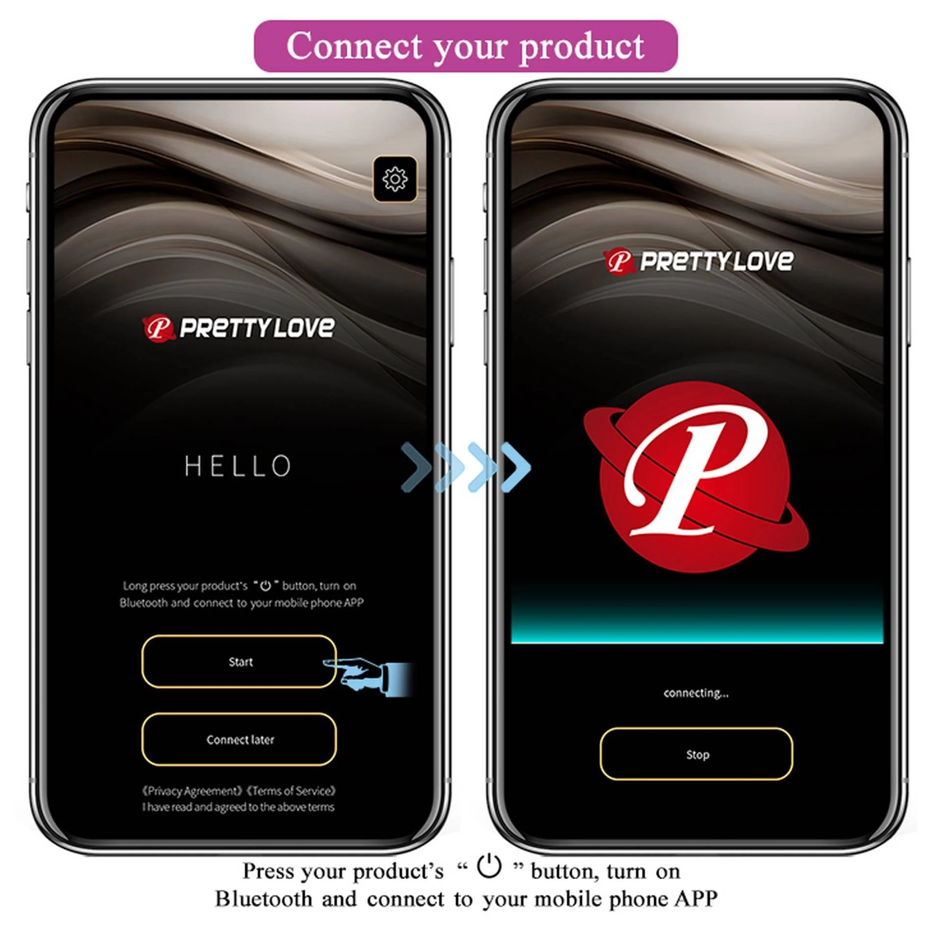 PRETTY LOVE - Baird, 12 fonctions de vibration, APP mobile, contrôle à distance