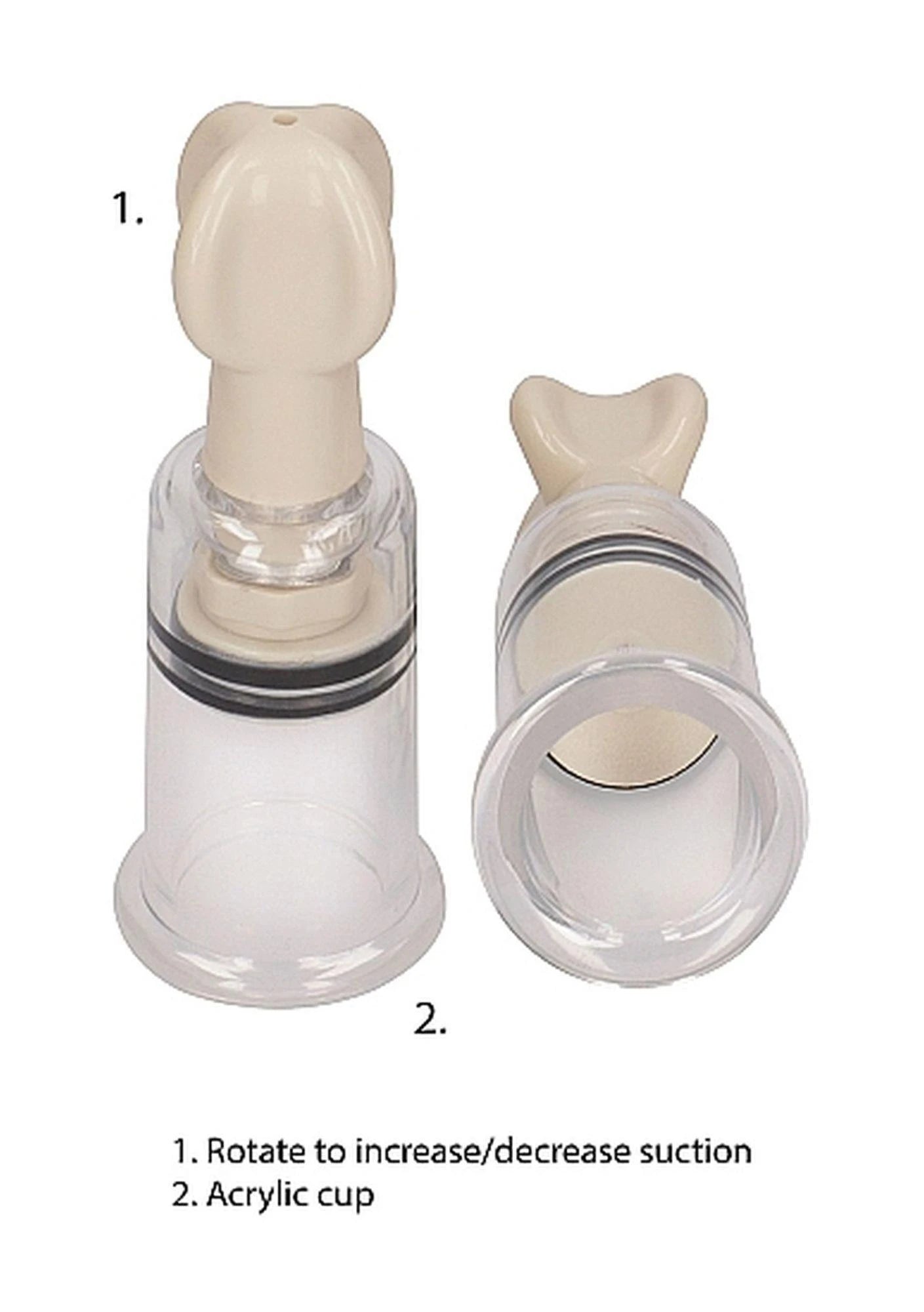 Petit ensemble d'aspiration pour mamelons - Transparent