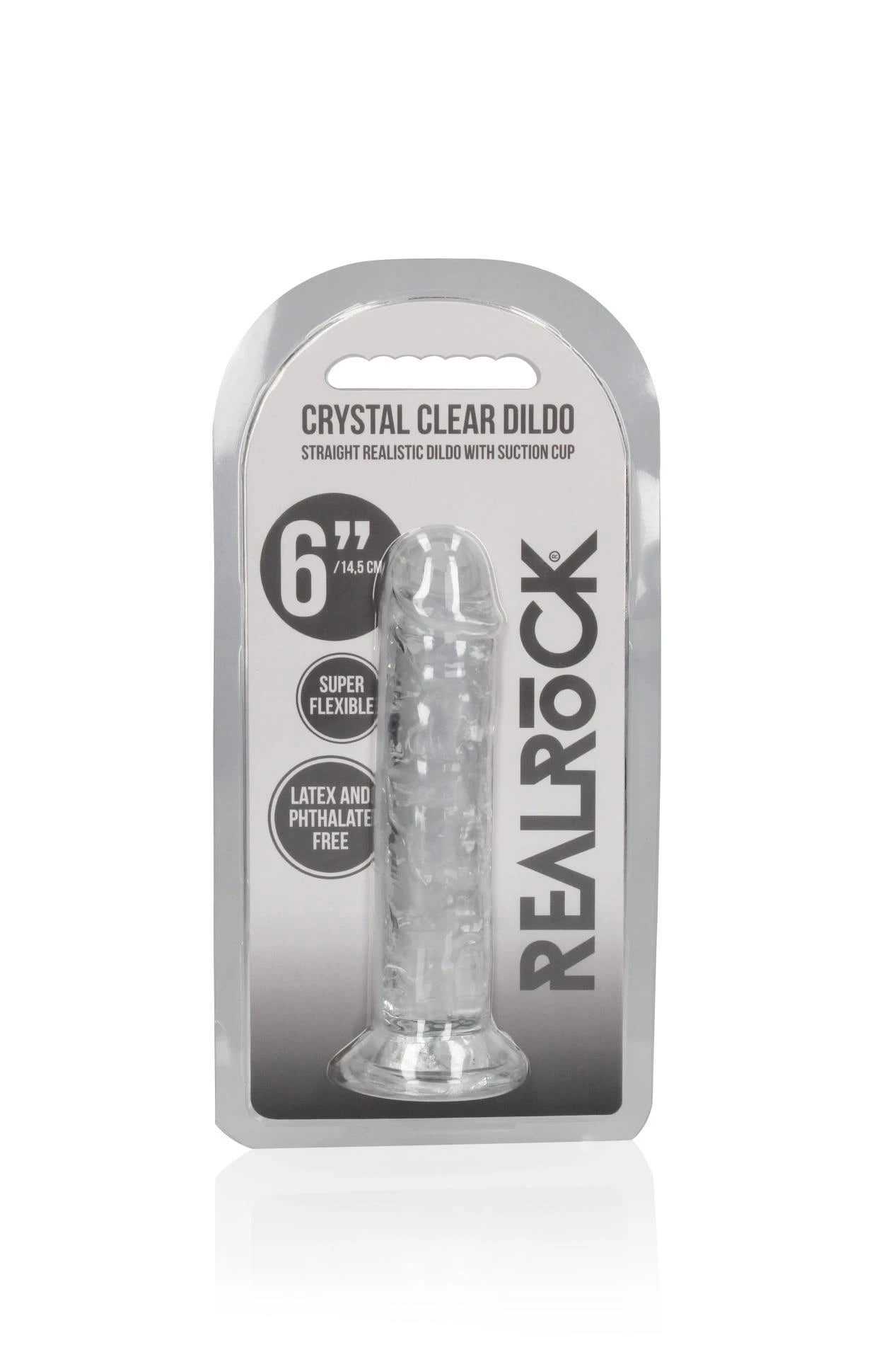 Dildo réaliste et droit avec ventouse - 6'' / 14,5