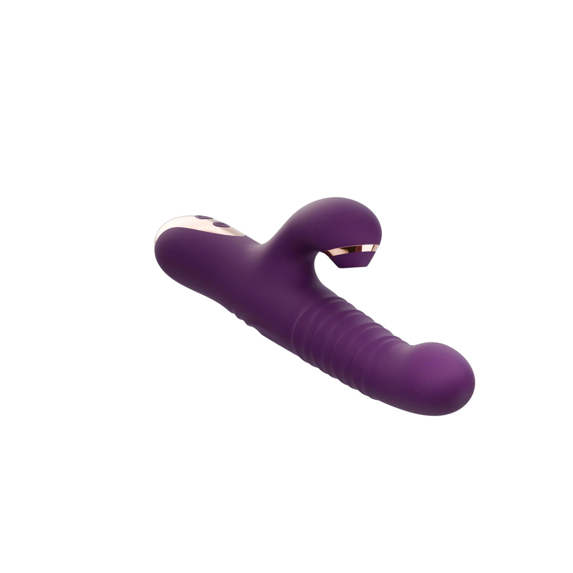 Masseur G-spot à succion et poussée Luna