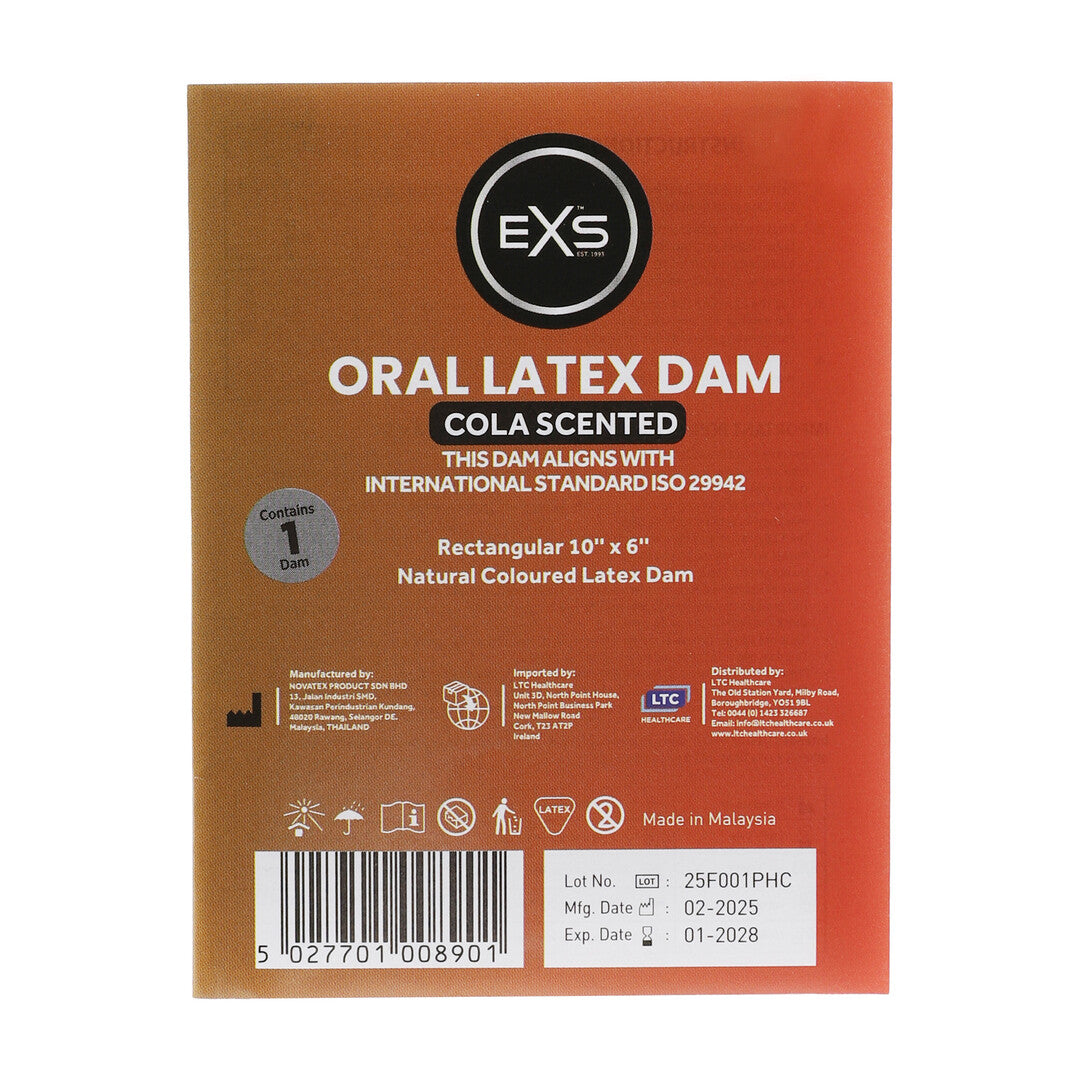 EXS Oral Dam - Cola - 1 Piece
