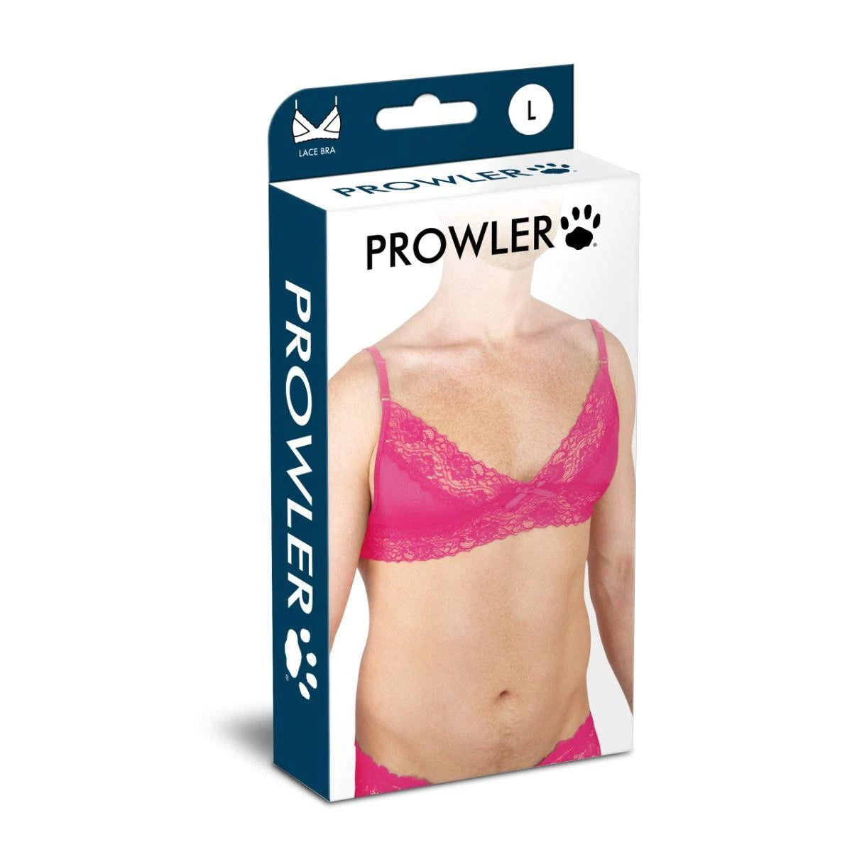 Soutien-gorge en dentelle rose Prowler, grande taille