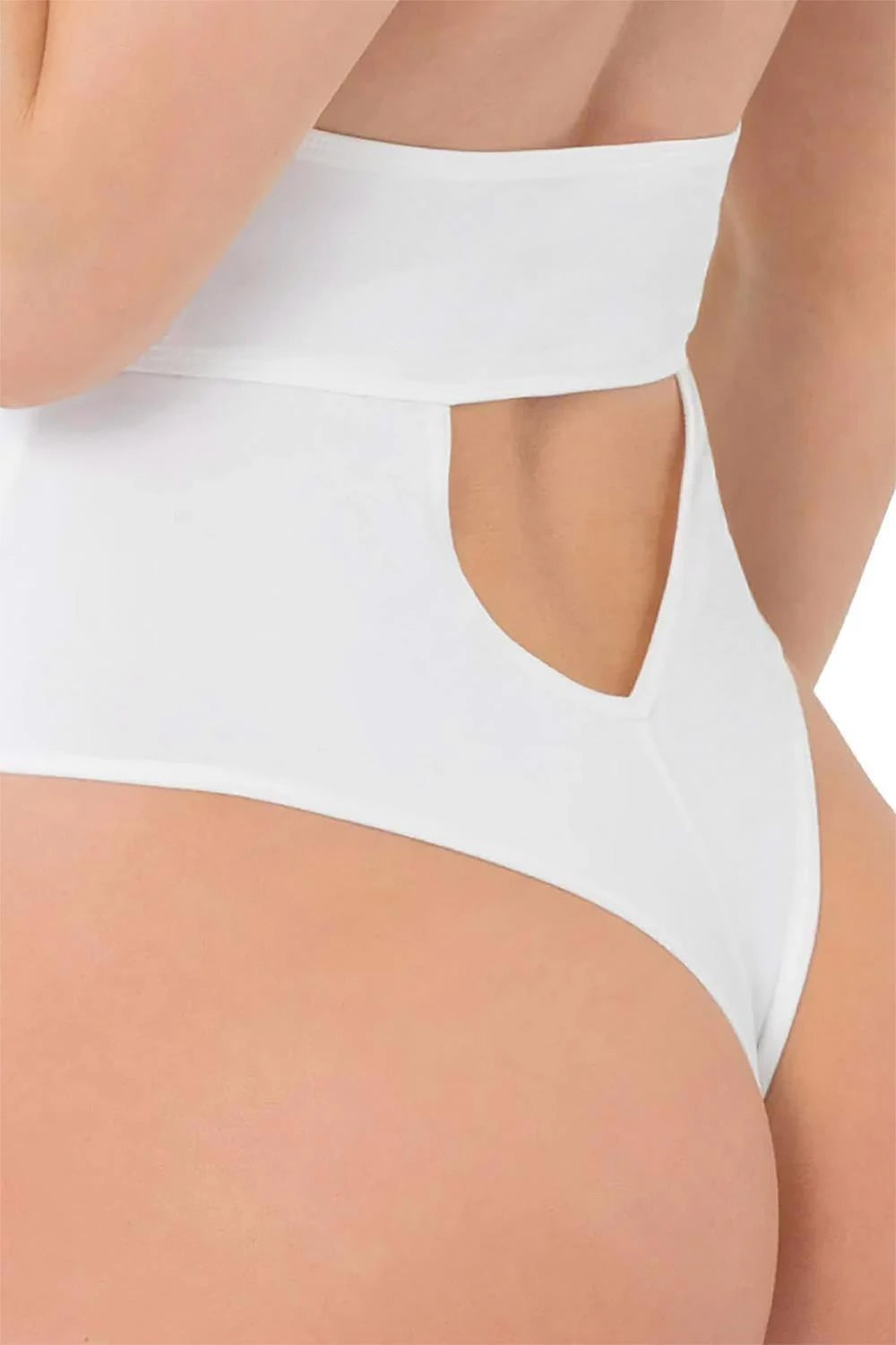 TAKE THE PLUNGE BODYSUIT WHITE, S/M