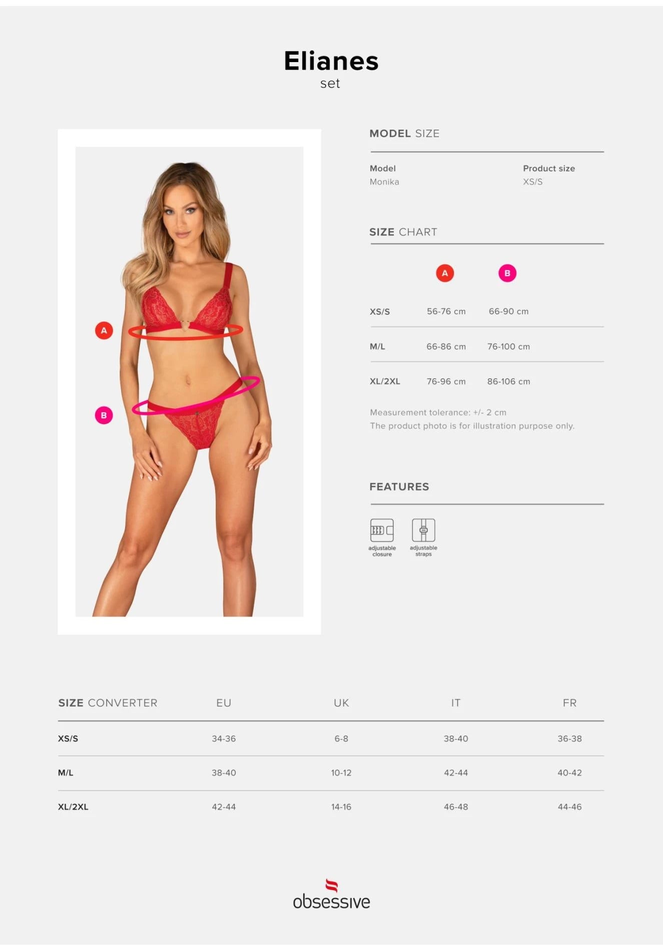 Eliane 2-piece set XL/2XL