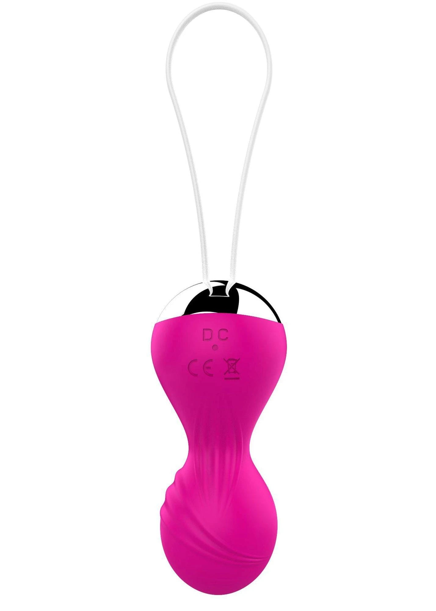 Vibrating Silicone Kegel Balls USB 10 Function / Remote control -Pink