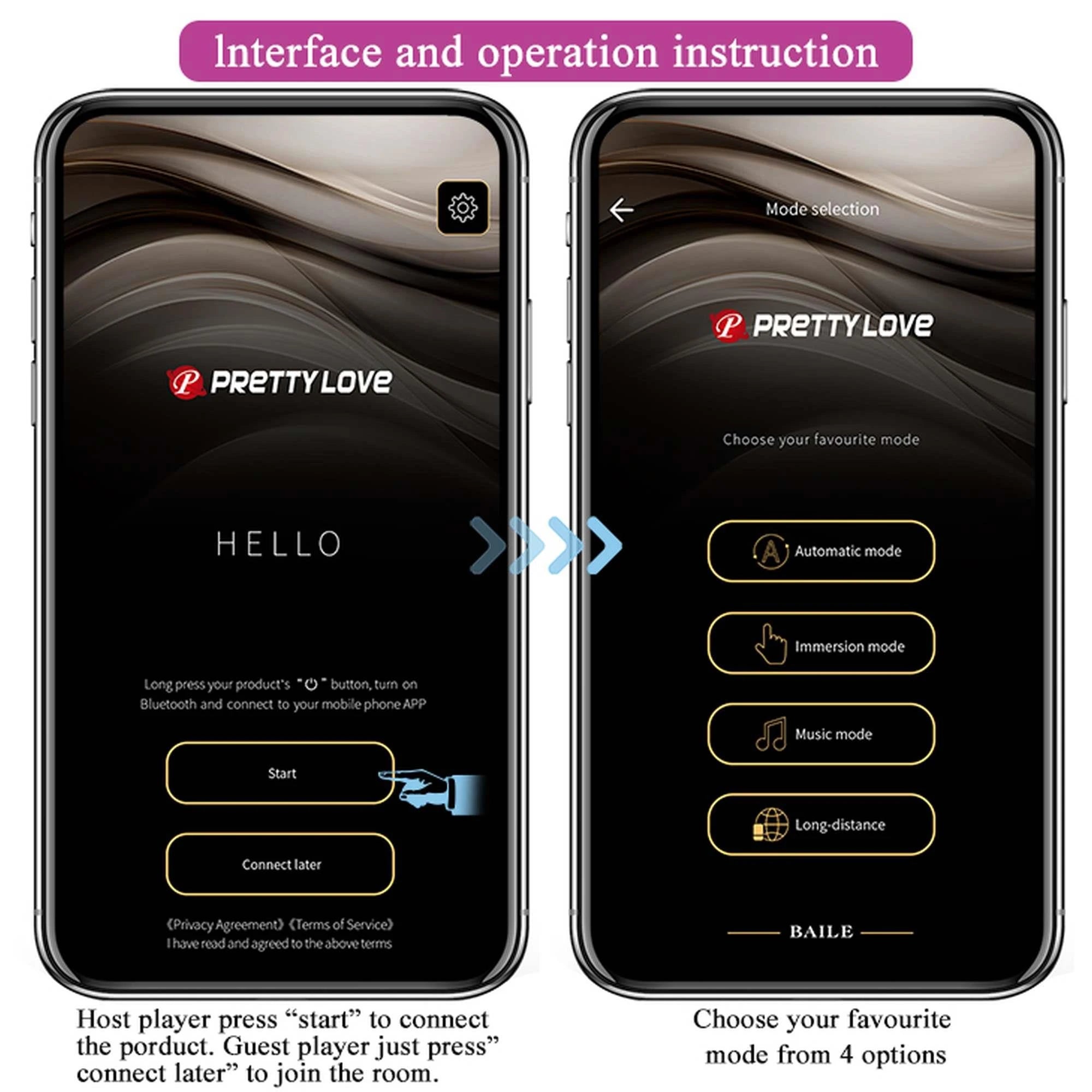 PRETTY LOVE - Jayleen, 12 fonctions de vibration Contrôle de l'application mobile à distance