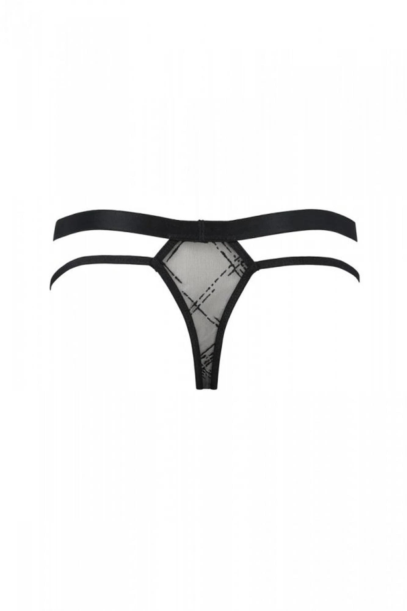 029 THONG COLLIN noir XXL/XXXL - Passion