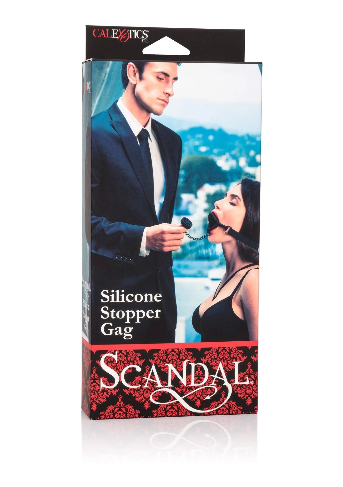 Bâillon Scandal en silicone noir
