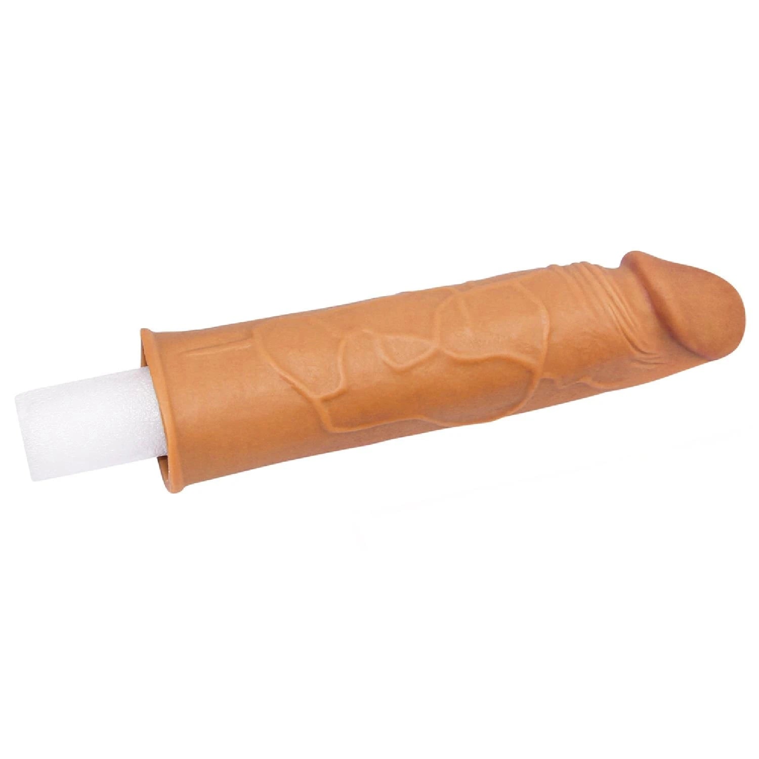 Add 1″ Pleasure X Tender Penis Sleeve Brown